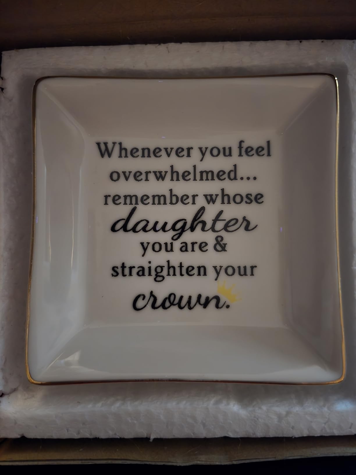 Piudee Step Mom Gifts for Bonus Mom Jewelry Dish Ring Dish Tray - Thank You for Loving Me As Your Own customer photo 2