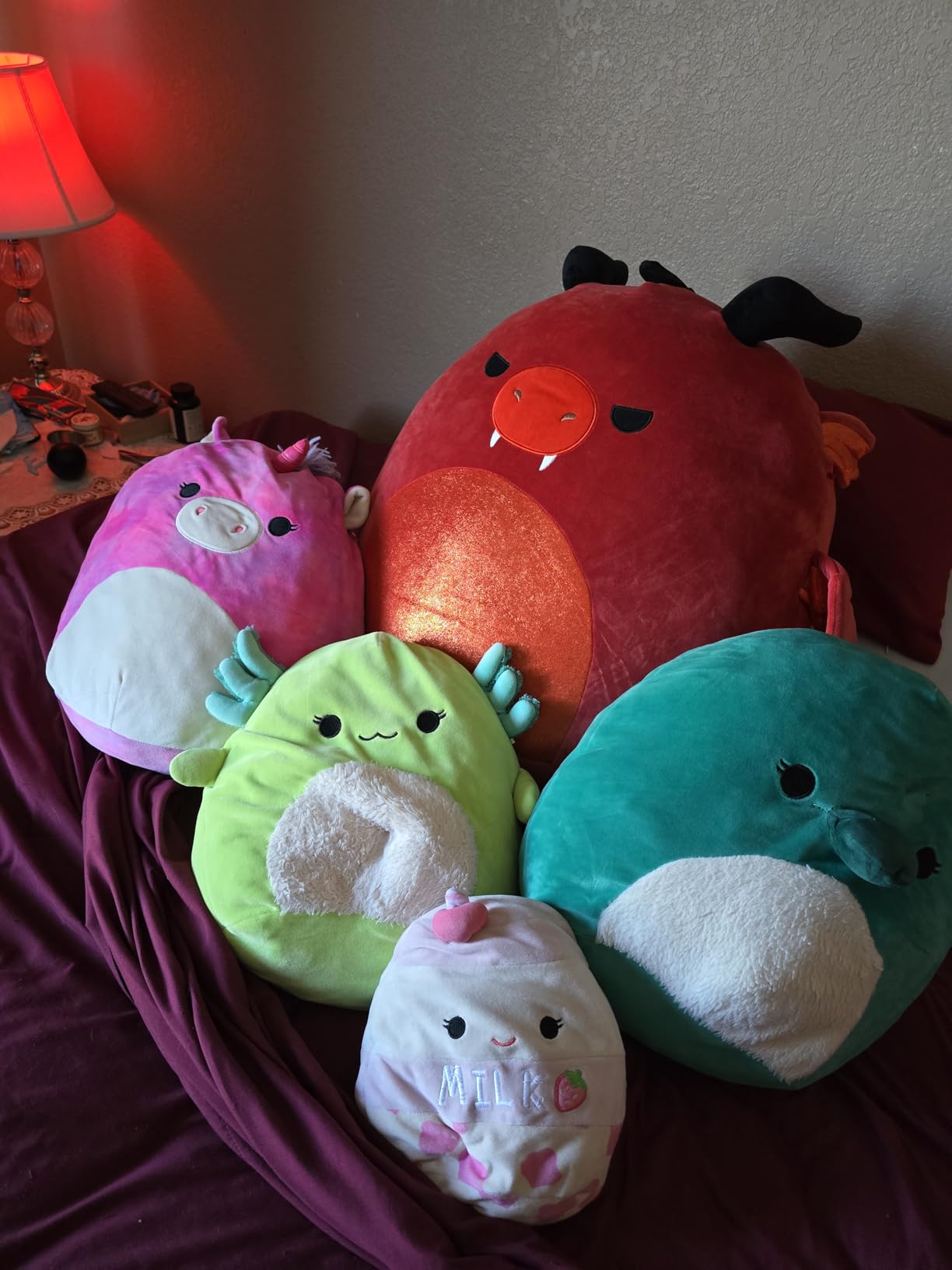 Squishmallows Original 20-Inch Nabila Purple Tie-Dye Narwhal - Official Jazwares Jumbo Plush customer photo 1