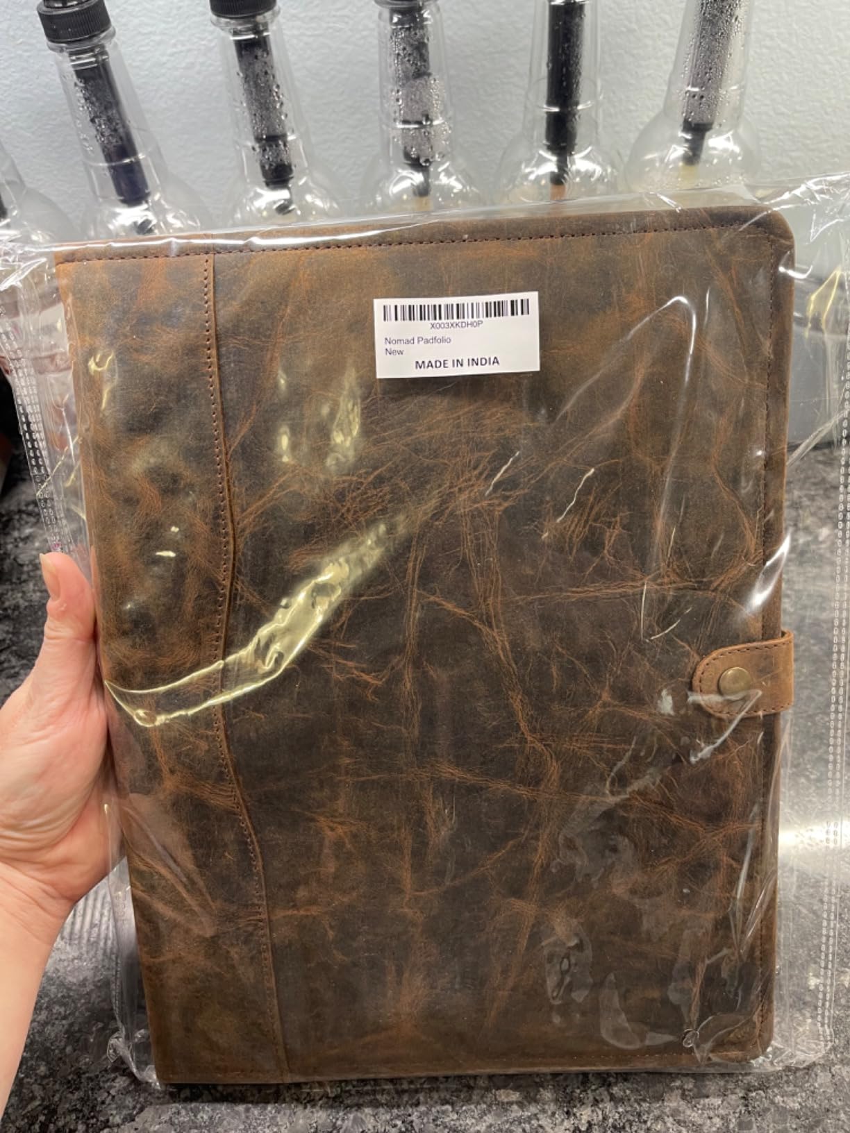 Leather Portfolio, Leather Binder with Pen, Leather Portfolio for Men and Women, Leather Padfolio, Leather Folder, Portfolio Binder, Business Portfolio Men and Women customer photo 1