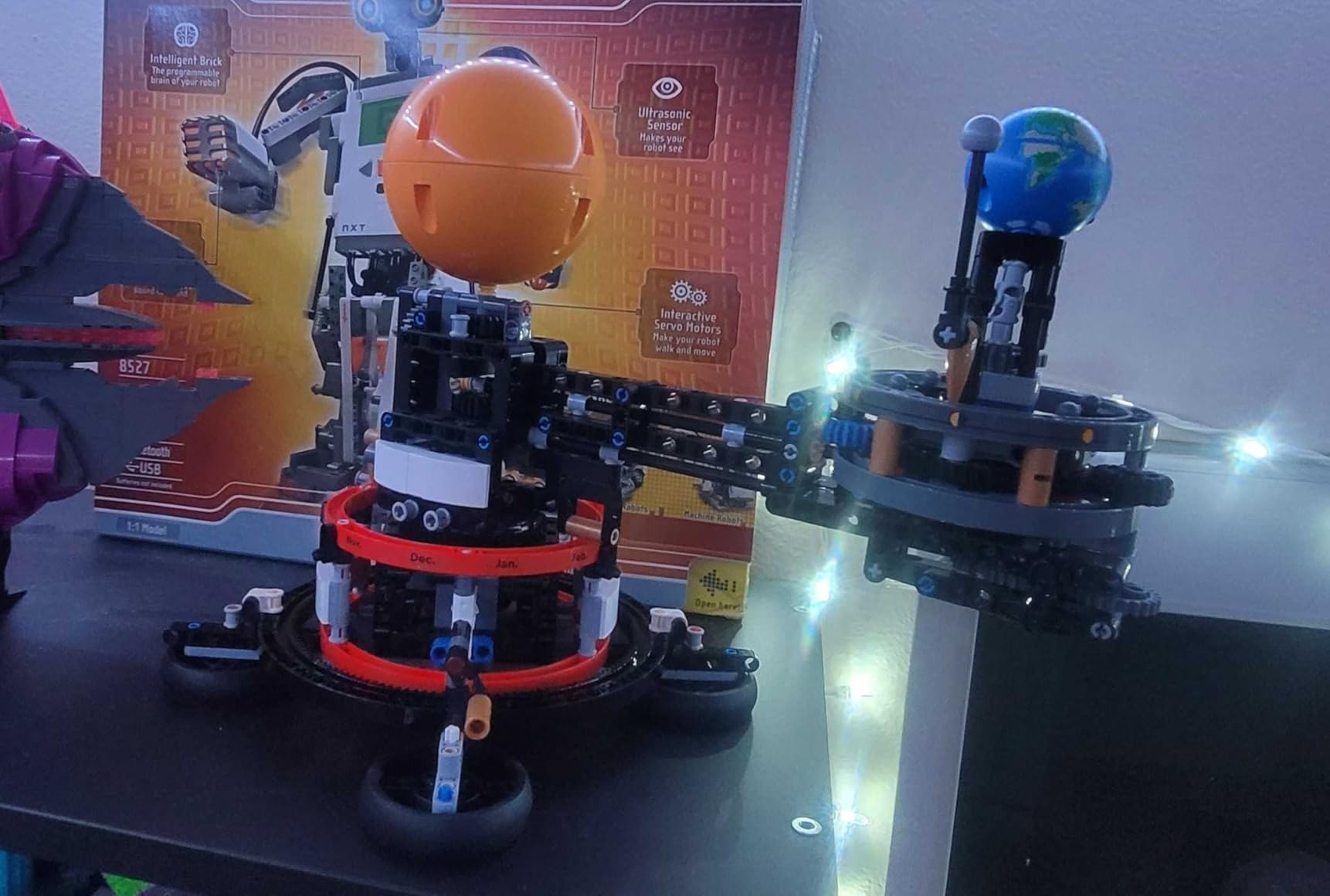 LEGO Technic Planet Earth and Moon in Orbit Building Set, Outer Space Birthday Gift for 10 Year Olds, Solar System Toy for Imaginative, Independent Play, Room Decor for Boys & Girls, 42179 customer photo 1