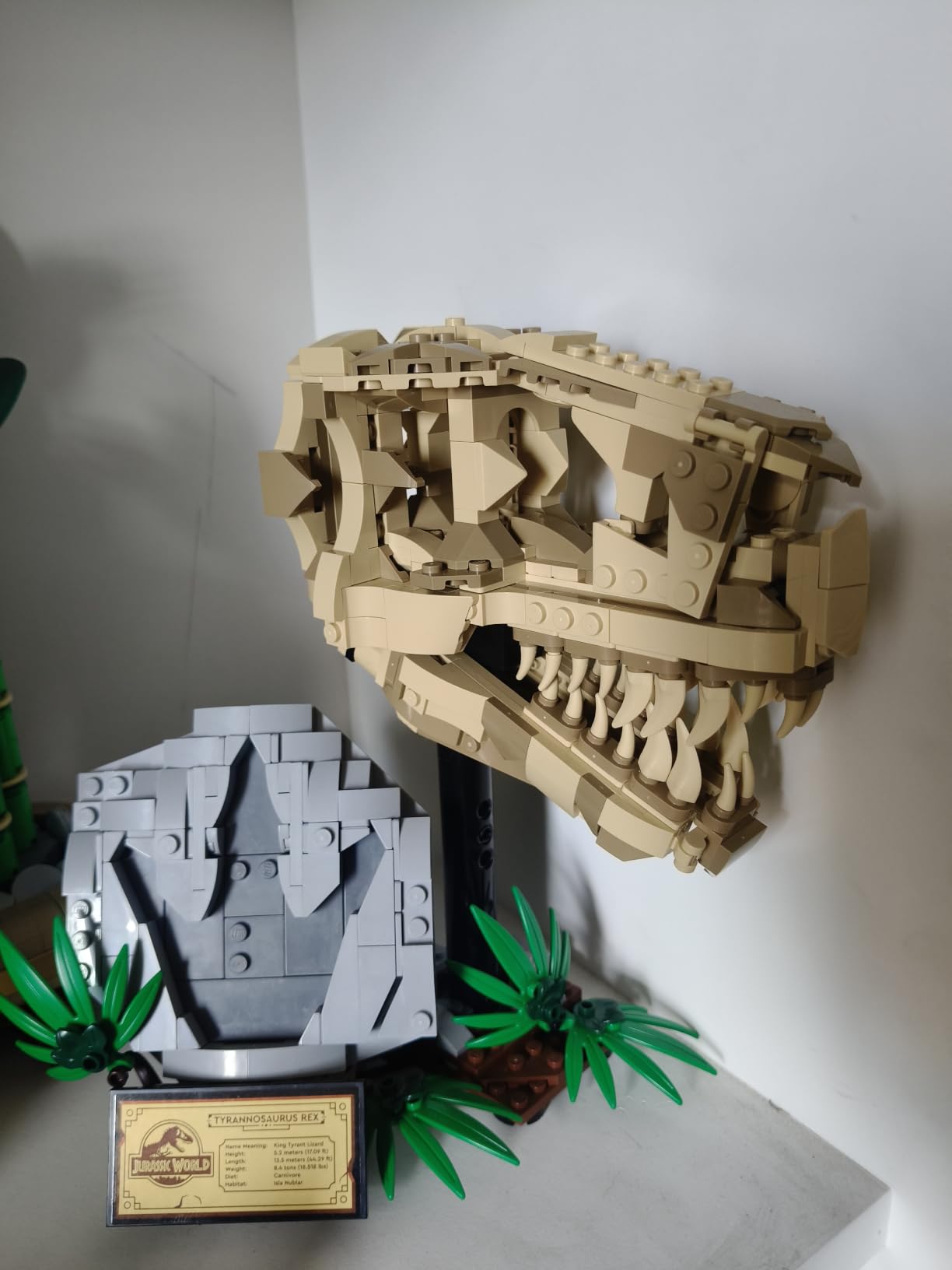 LEGO Jurassic World Dinosaur Fossils: T Rex Skull Building Toy - Dinosaur Toy for Boys & Girls, Ages 9+ Years - Gift for Christmas - Display for Bedroom - 76964 customer photo 2