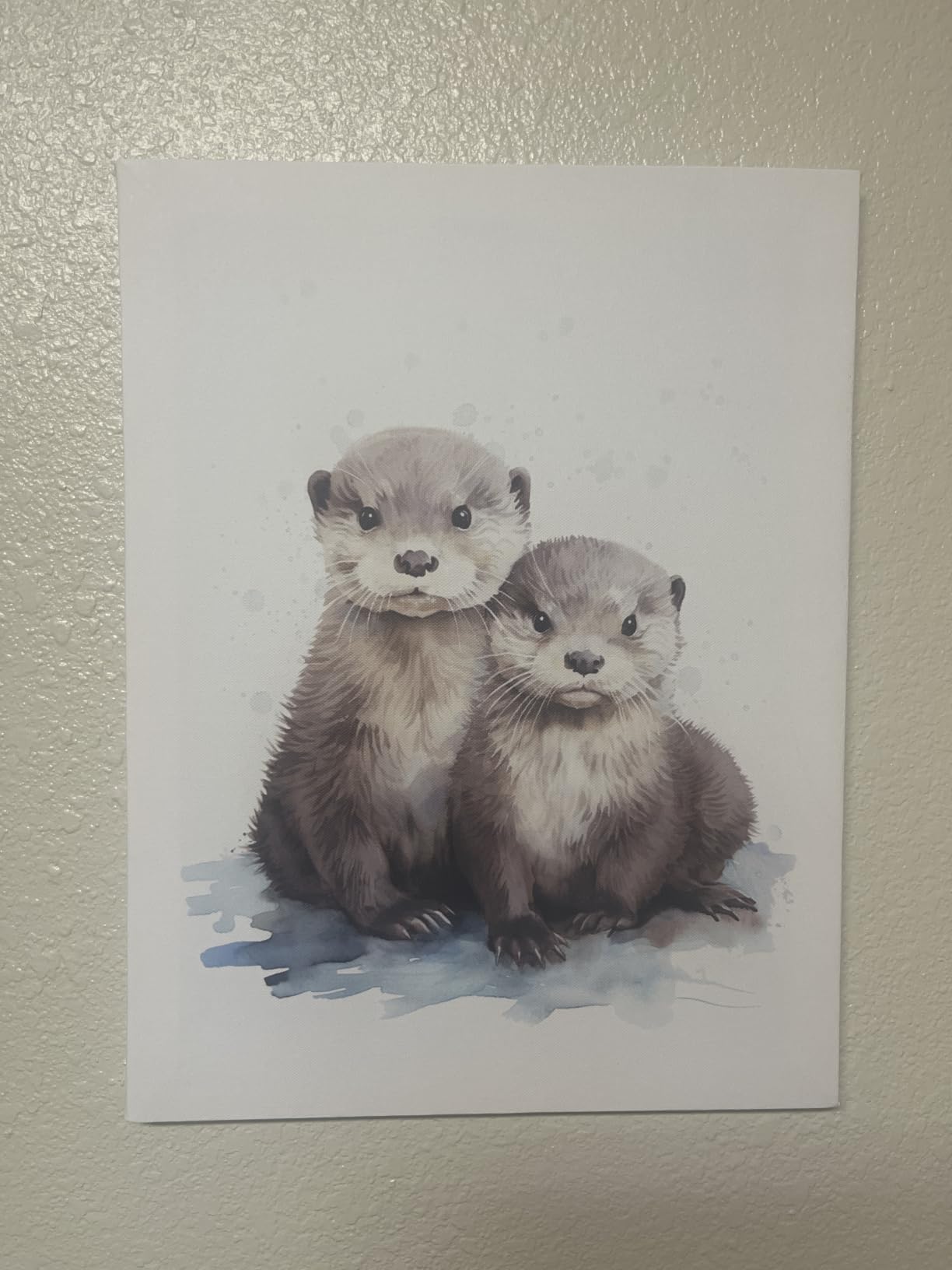 BIWSHA Baby Hedgehog Wall Art Prints, Woodland Animal Nursery Decor, 11x14 Inch customer photo 2