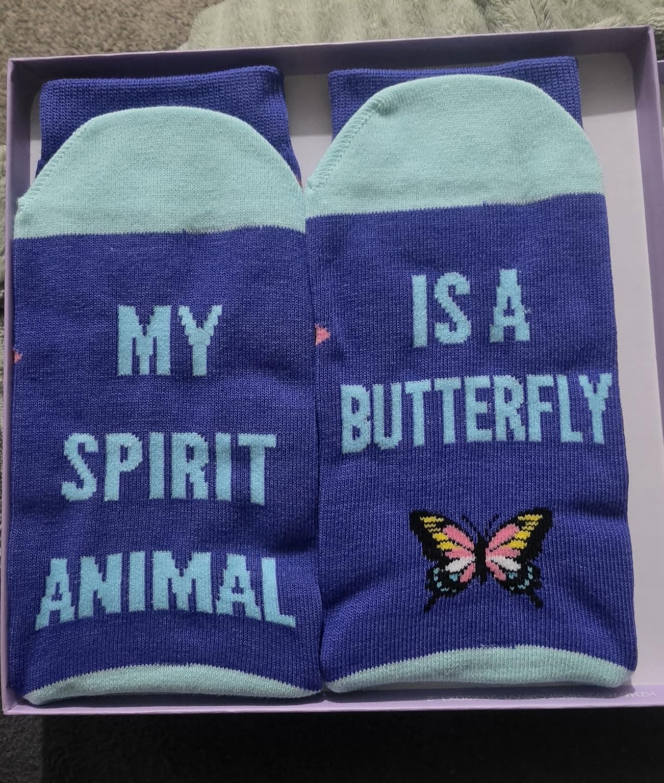 Bird Gifts for Animal Lovers - Cardinal Butterfly Eagle Bee Chicken Duck Socks customer photo 1