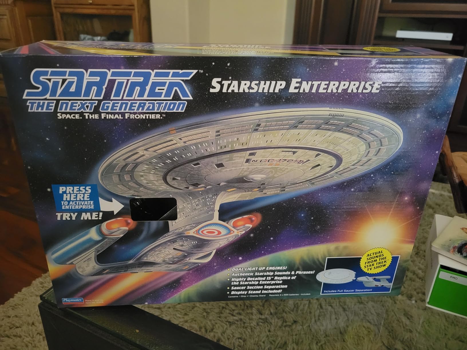 PlayMates ST Next Generation Enterprise D Ship customer photo 2