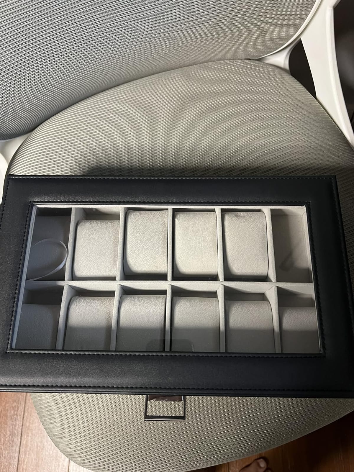 ProCase Watch Box Organizer, Fathers Day Gift for Dad, 12 Slot Watch Display Case With Glass Lid, Watch Storage Holder Mens Watch Case, Anniversary Birthday Gifts -12 Slot, Brown customer photo 1