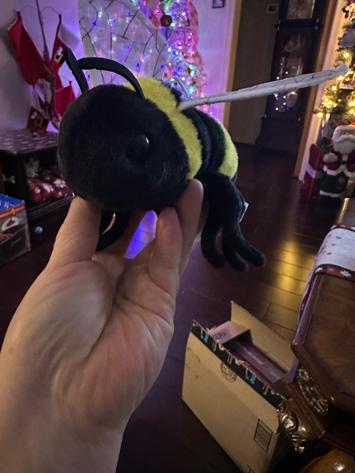 TAMMYFLYFLY Soft Insect Plush Toy, Stuffed Bee Animal Doll, Cute Honeybee Plush Doll, 17cm (Bee) customer photo 1