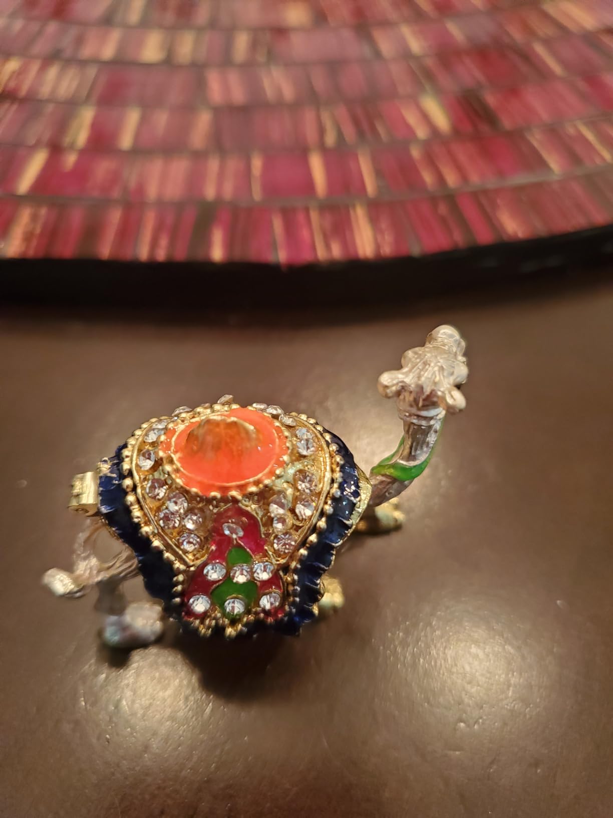 Hand-Painted Mother-Son Camels Hinged Trinket Box Decoration - Unique Animal Figurine Collectible Gift with Enameled Crystals,Rings, Earrings Storage for Home Decor customer photo 2