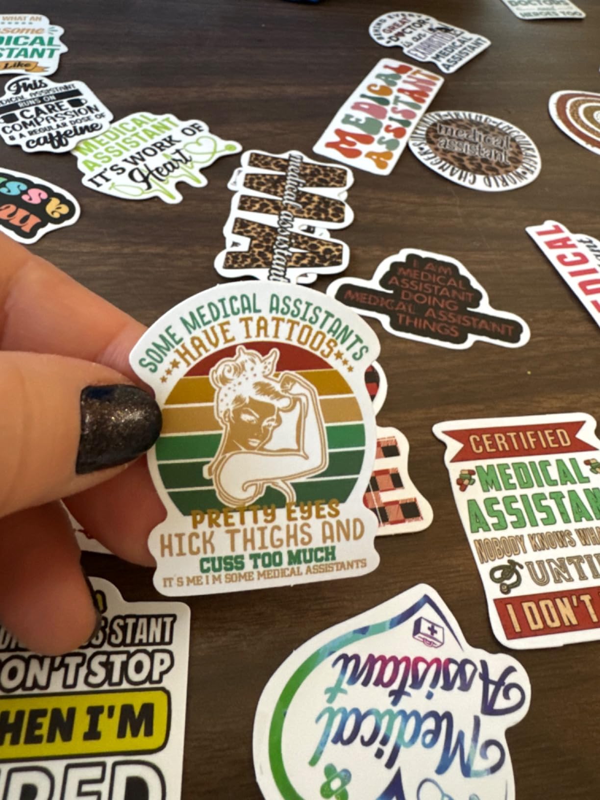 50 PCS Labor and Delivery Nurse Stickers, L&D Nurse Gifts, OBGYN Gifts, Waterproof Vinyl Stickers for Laptops, Water Bottles, Scrapbooks, Phone, Perfect Gifts for Labor and Delivery Nurse customer photo 1