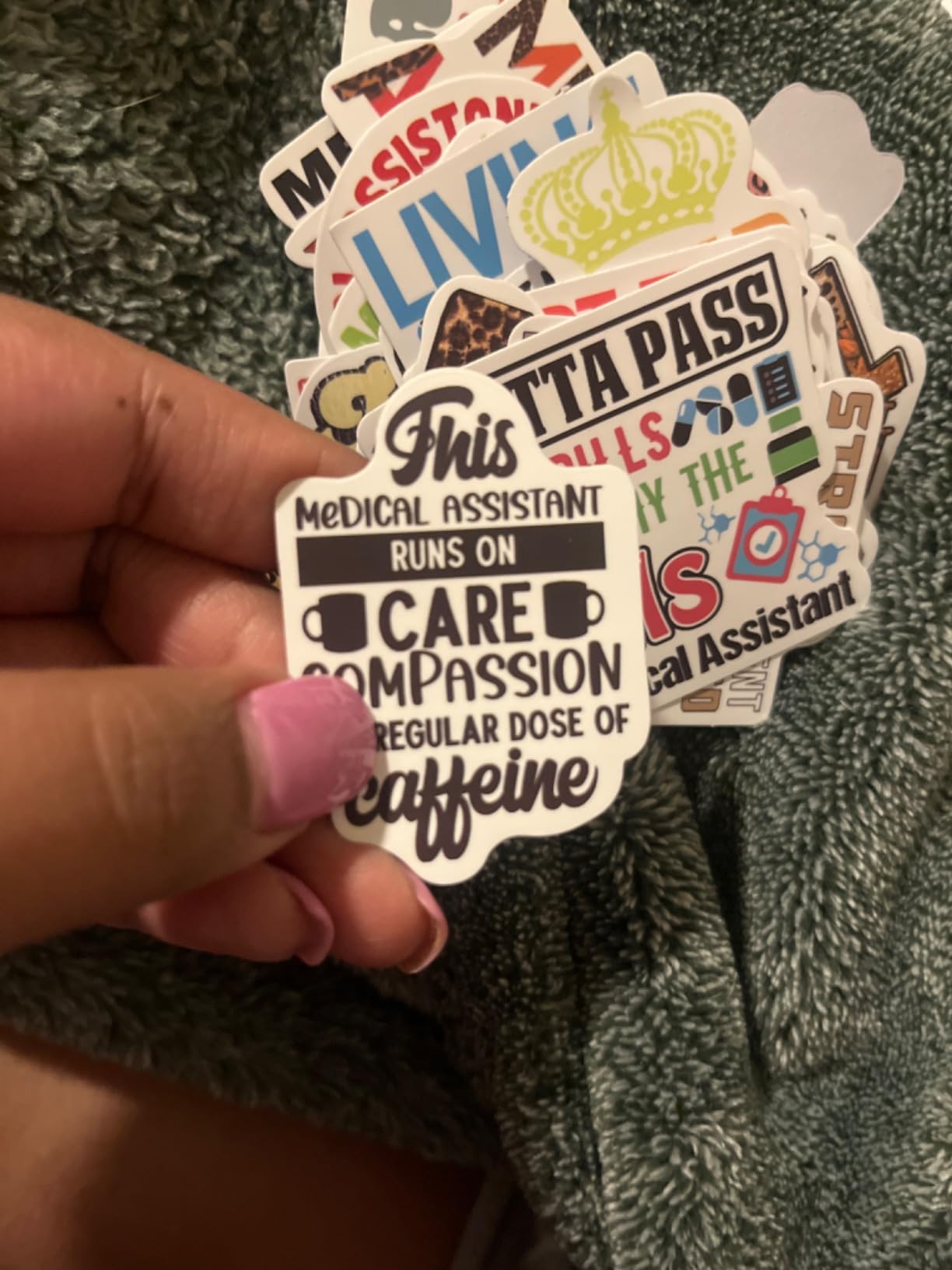 50 PCS Labor and Delivery Nurse Stickers, L&D Nurse Gifts, OBGYN Gifts, Waterproof Vinyl Stickers for Laptops, Water Bottles, Scrapbooks, Phone, Perfect Gifts for Labor and Delivery Nurse customer photo 2