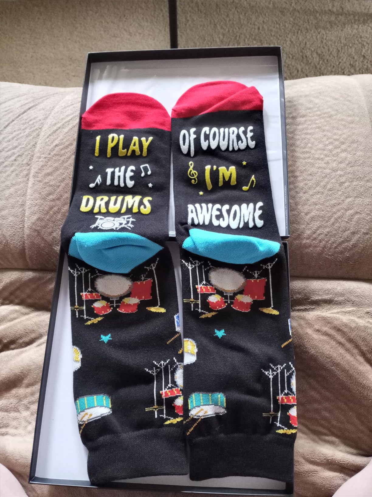 Zmart Music Gifts for Music Lover - Piano Guitar Saxophone Drum Socks for Player Musician customer photo 1