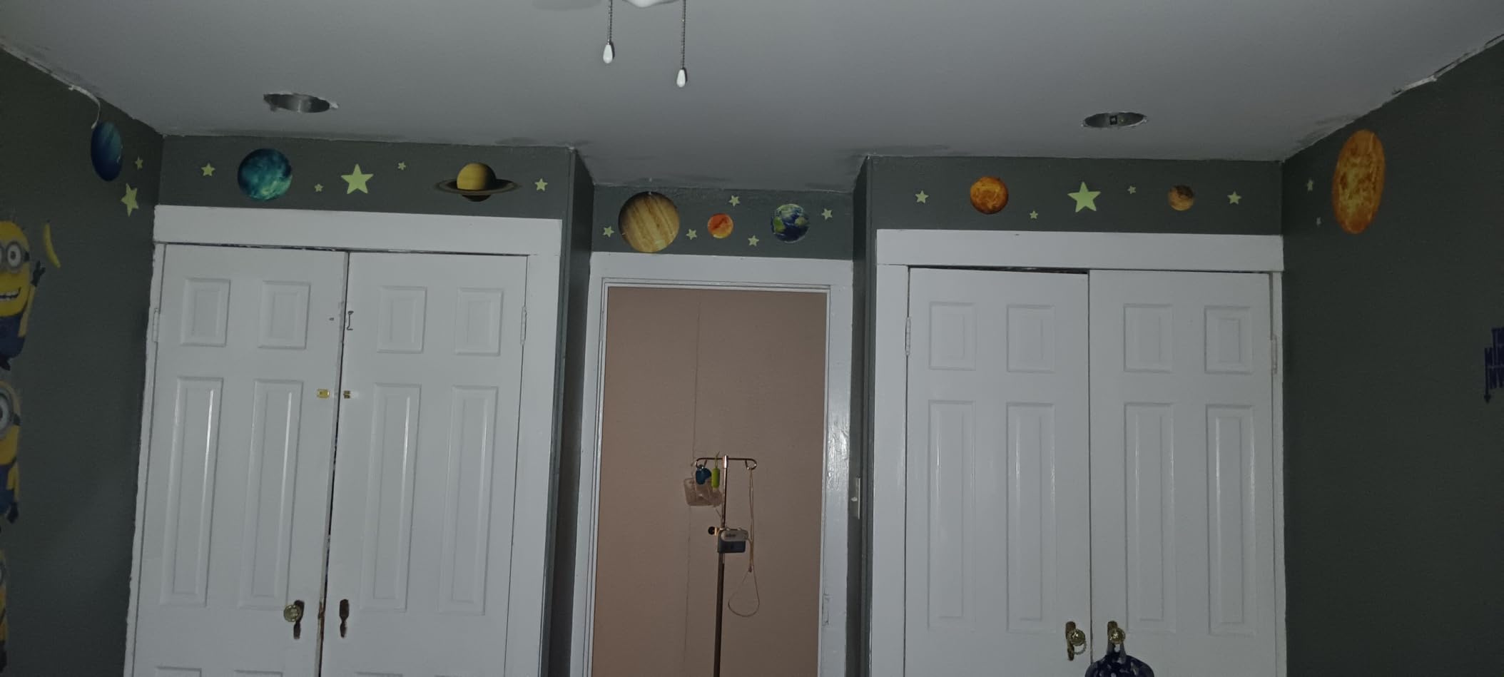 Glow in The Dark Stars and Planets, Bright Solar System Wall Stickers - Glowing Ceiling Decals for Kids Bedroom Any Room,Shining Space Decoration, Birthday Christmas Gift for Boys and Girls customer photo 1