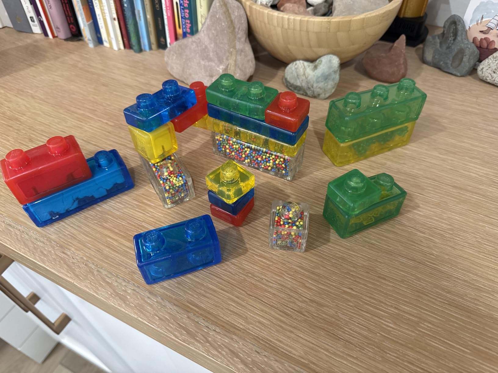 Goliath Jelly Blox Creative Kit | Includes 20 Blocks | Toddler & Preschool Building Blocks Kids Can Squeeze, Stretch, Squish | MESH ACCREDITED | Safety Tested & Ouch-Free | Sensory Play Toy Ages 2+ customer photo 2