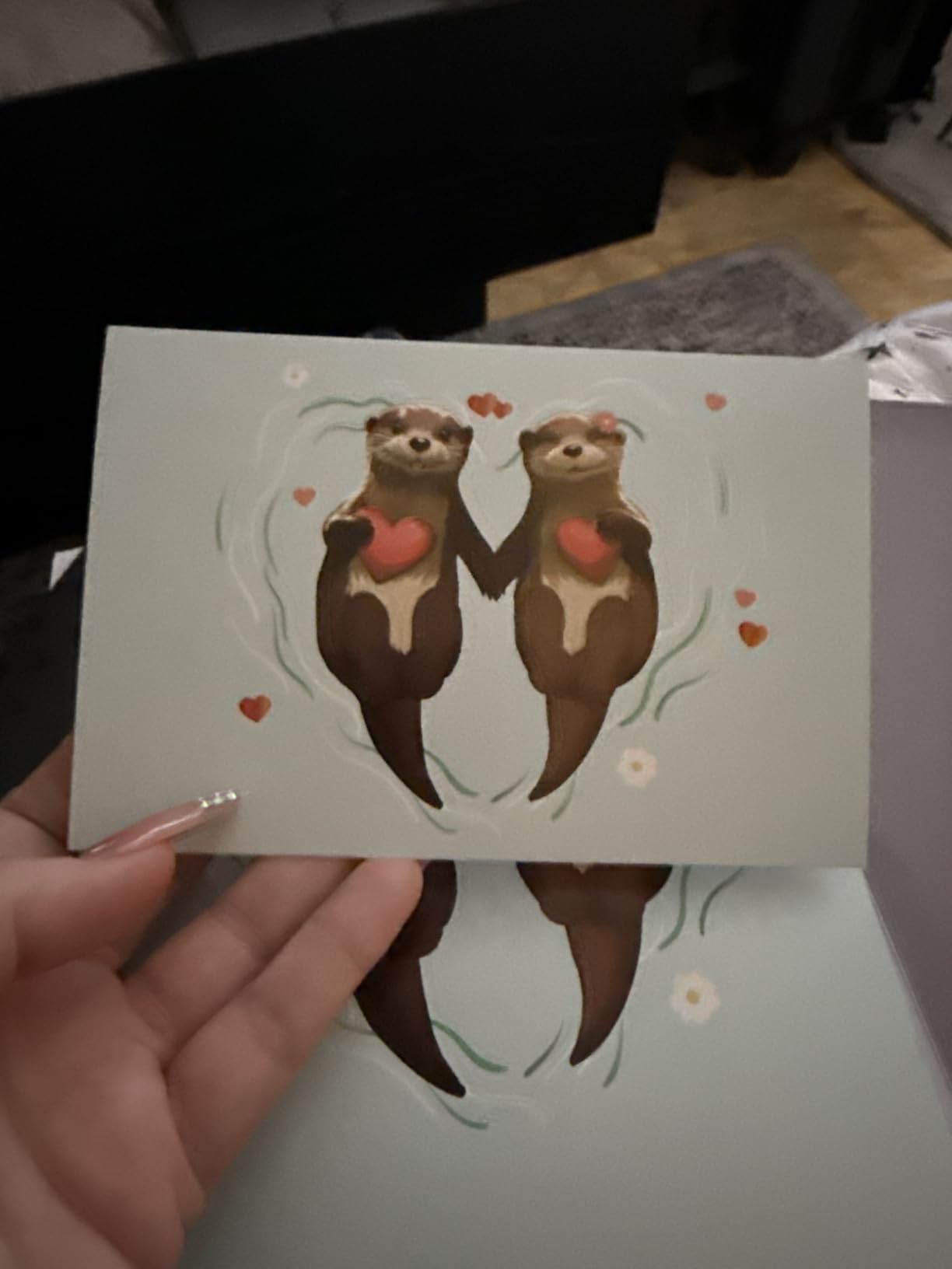 Otter Birthday Cards, 3D Pop Up Cute Musical Birthday Card for Wife Husband | Lights Up Romantic Birthday Cards, 'Happy Birthday To My Otter Half', Sweet Birthday Gifts for Boyfriend Girlfriend Couples customer photo 2