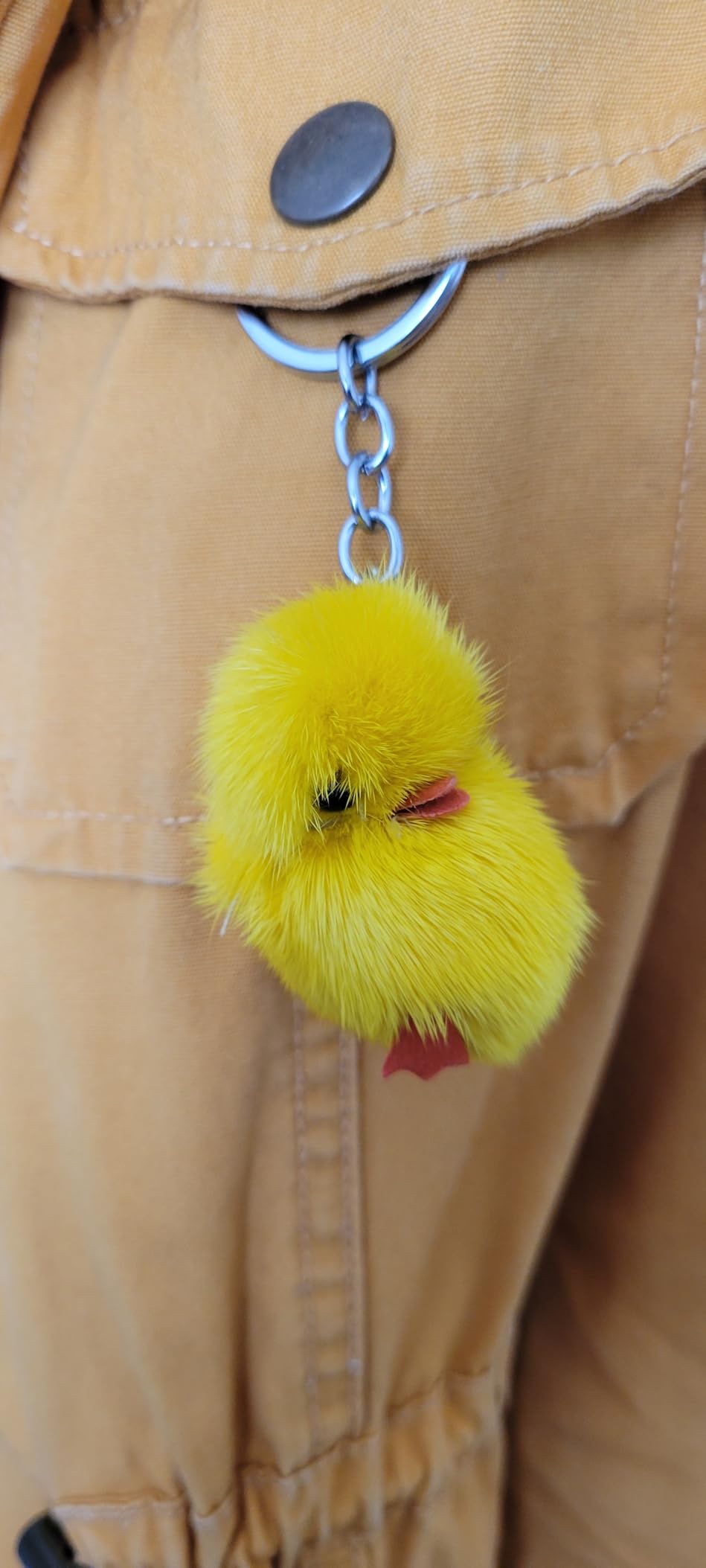 Fosrion Adorable Genuine Mink Fur Duckling Keychain - Ethically Sourced, Available in Four Chic Colors customer photo 2