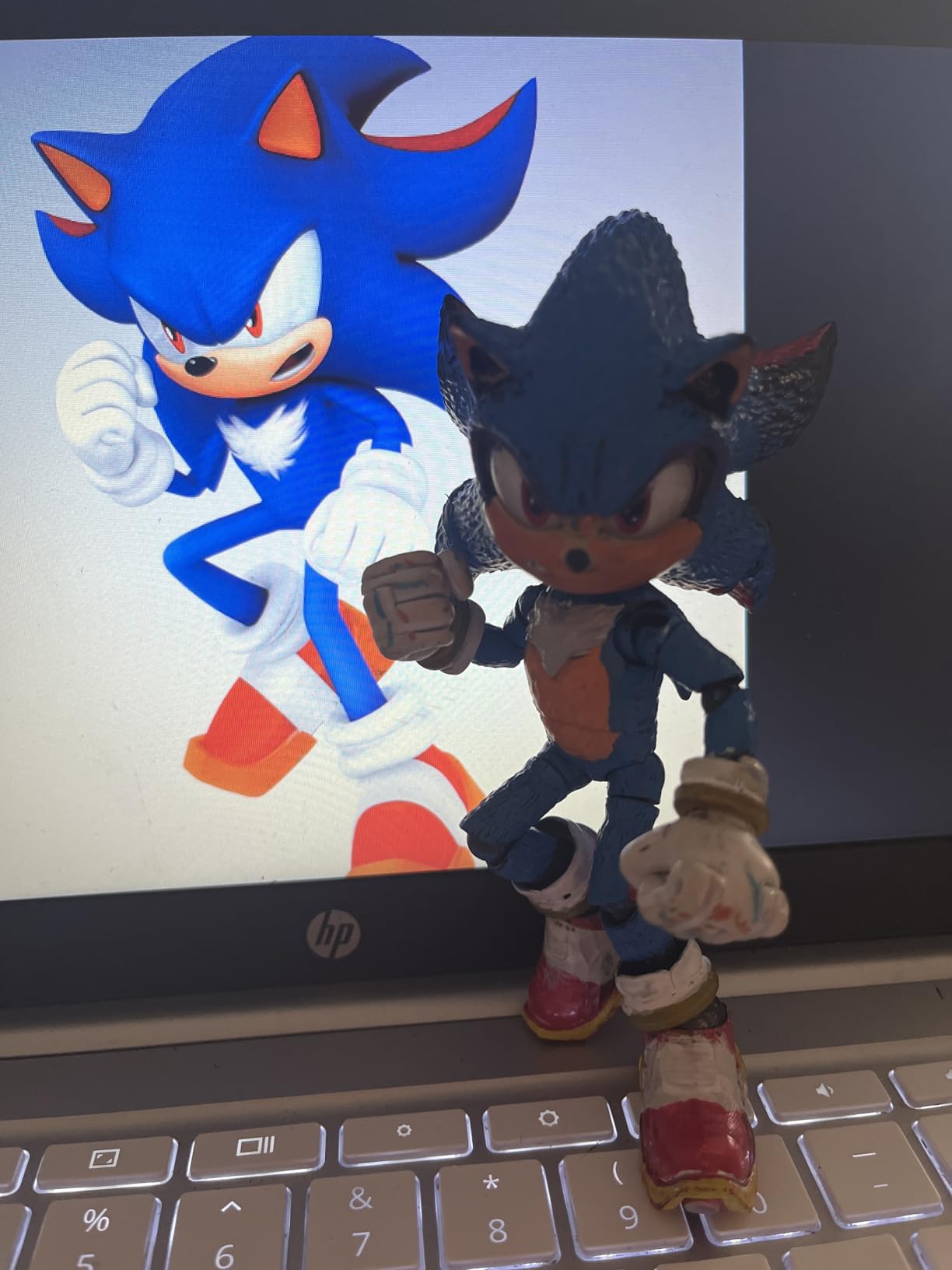 Sonic 3 Movie Action Figures 5-Inch Shadow Collector Toy Figure, Highly Articulated for Boys Girls - Officially Licensed Sonic The Hedgehog 3 Movie Product | Sonic The Hedgehog Movie 5 Inch Action Figure Wave 2 - Shadow (Grin Mouth) customer photo 2