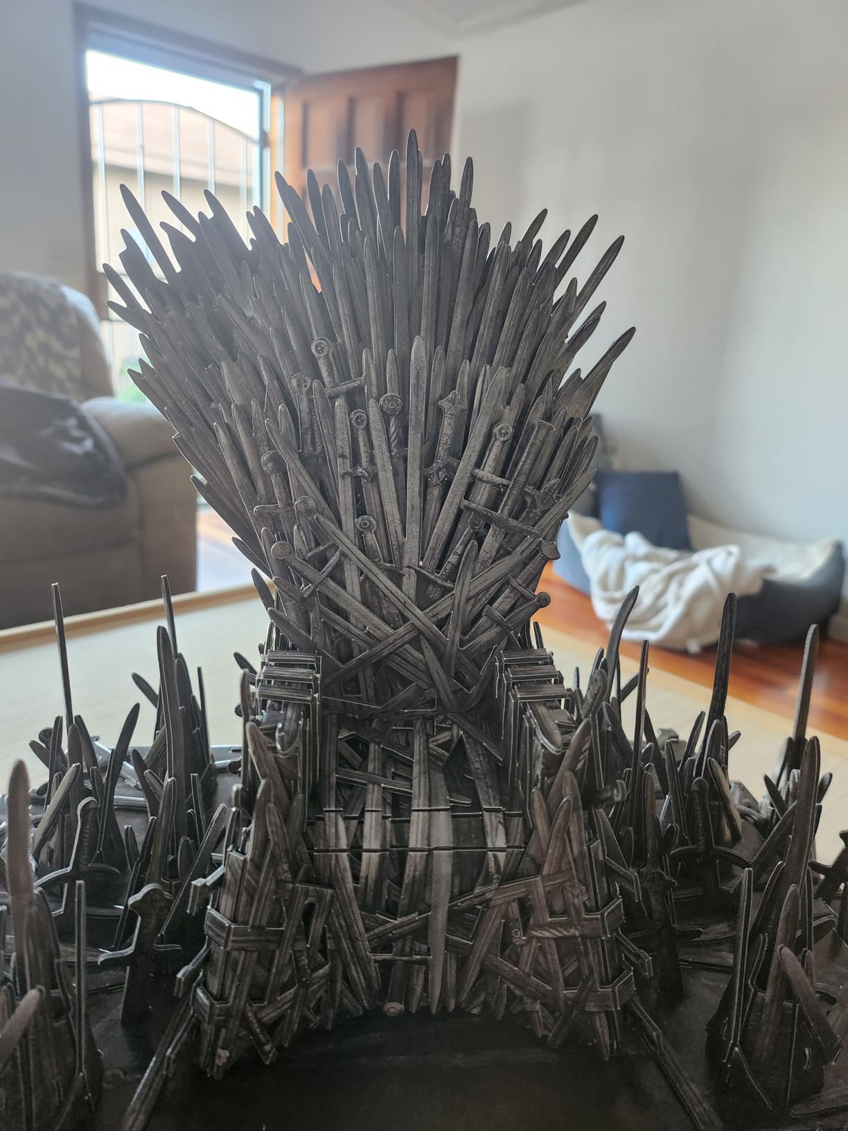 4D Build Game of Thrones Iron Throne 3D Puzzle Model Kit for Adults | 219 Premium EPS Foam Pieces, No Glue or Tools Required, Home Decor Collectible Figure for Display, Screen-Free Hobby Ages 12+ customer photo 1