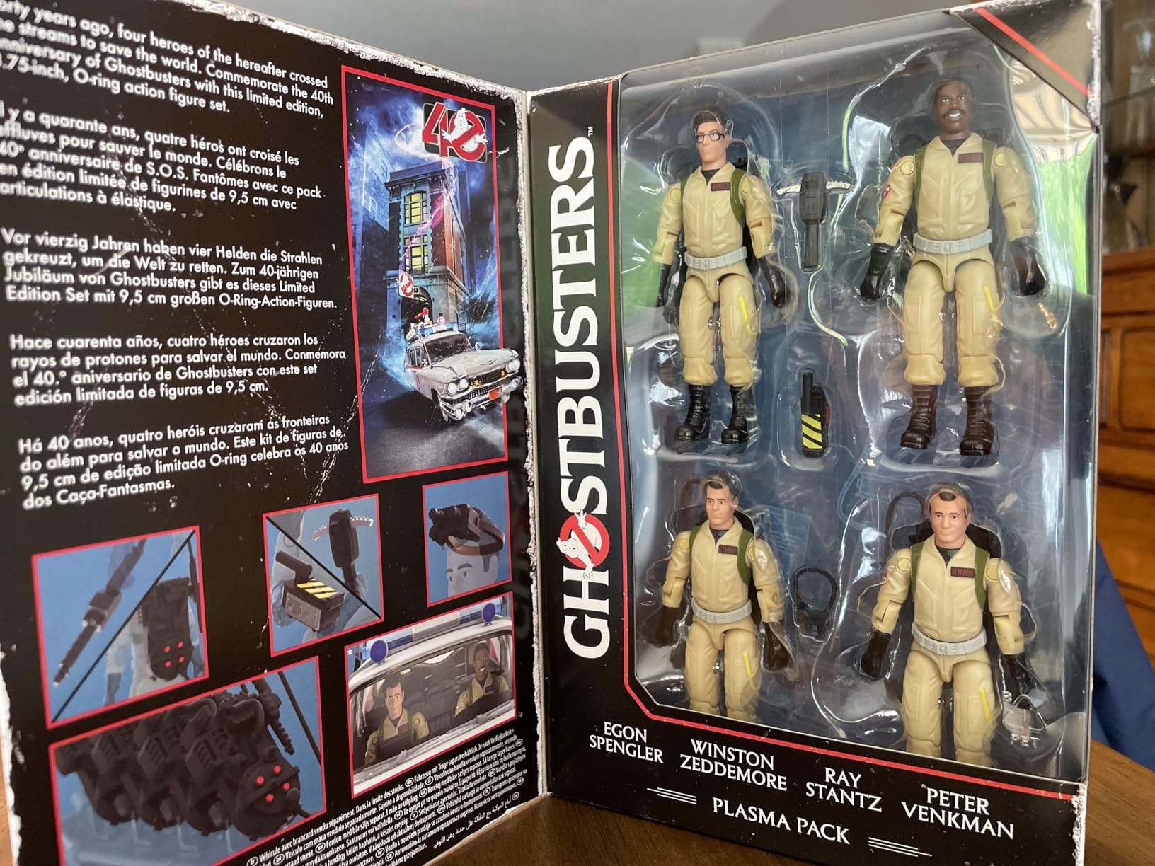 Ghostbusters Plasma Pack O-Ring Action Figure Set, 40th Anniversary 3.75-Inch-Scale (9cm) 4-Pack, Toys for Kids Ages 4 and Up customer photo 2
