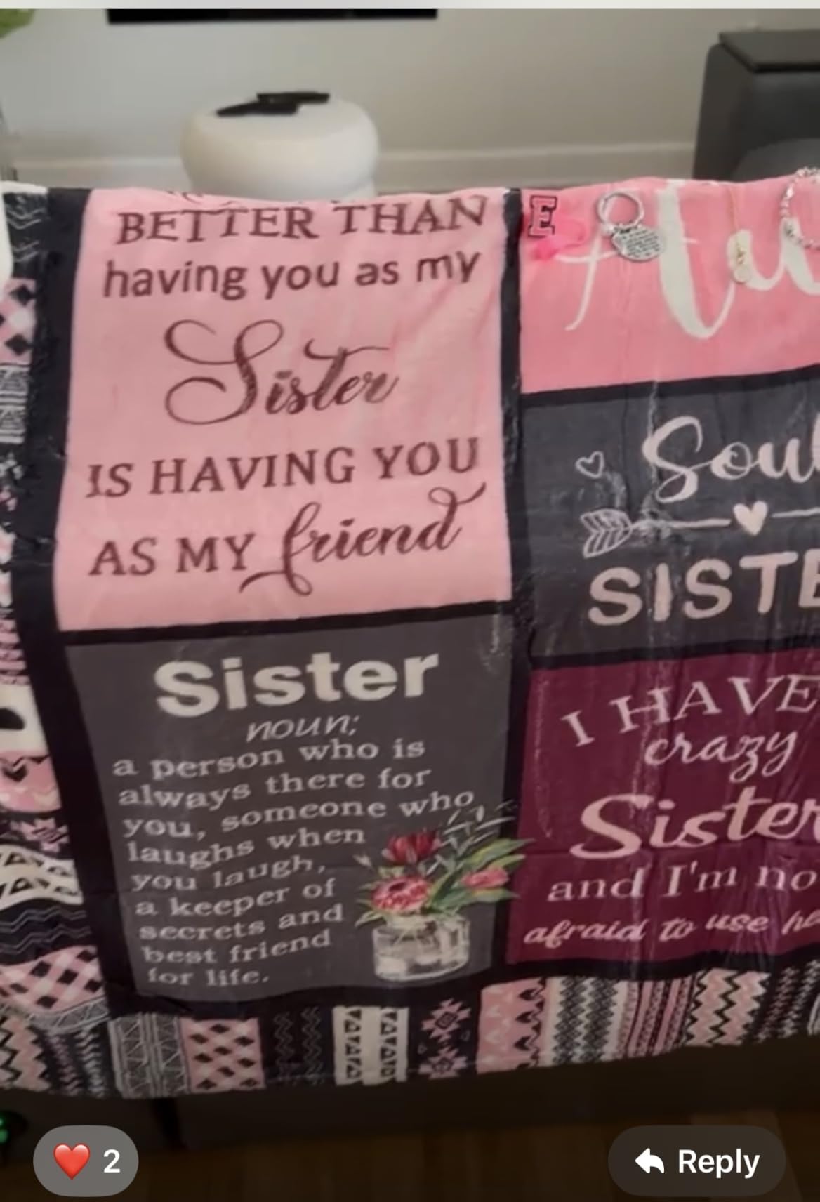 Sister Gifts, Christmas Mothers Day Birthday Gifts for Sister from Sisters | Valentines Day Unique Present for Sister Basket Set of 7 customer photo 1