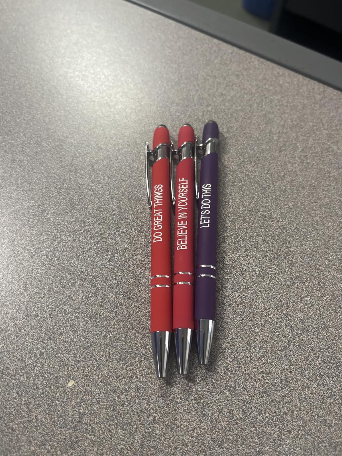 Actsun Funny Pens - 12 Pack Fine Point Smooth Writing Pens with Inspirational Tips, Black Ink, Touch Stylus Screens, Motivational Gift for Office & Desk Accessories customer photo 1