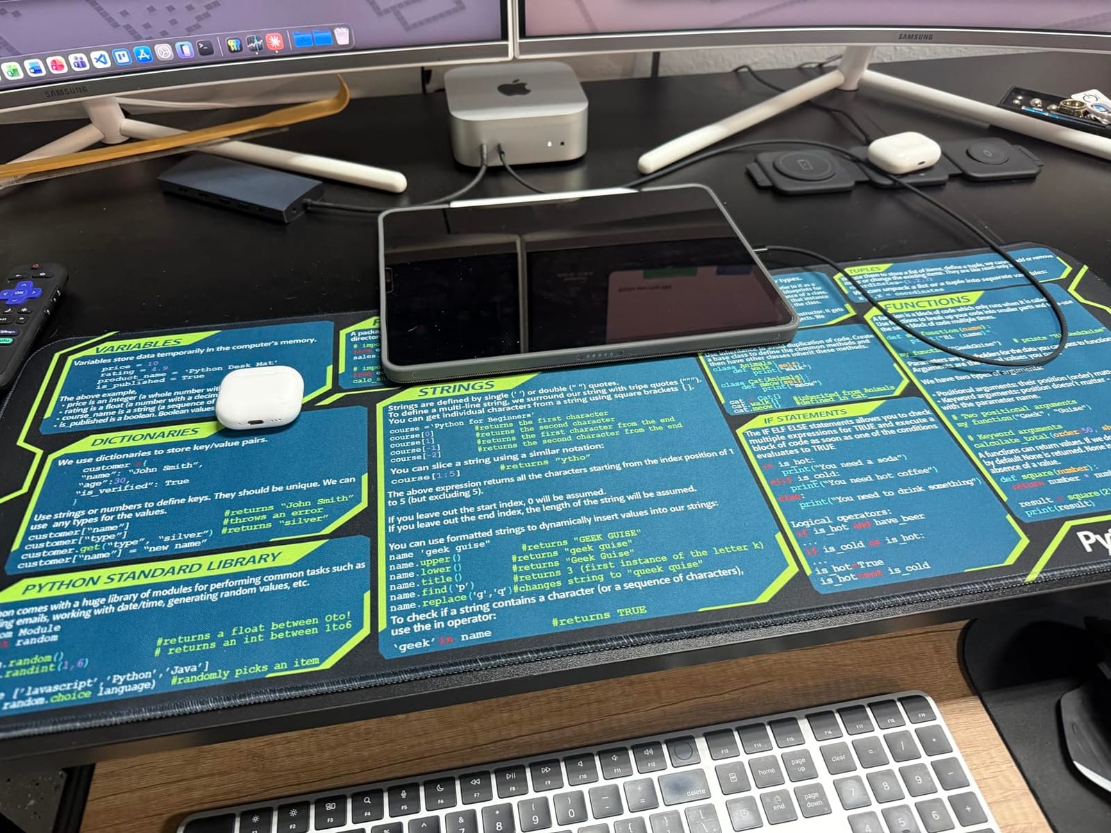 Java Programing Cheat Sheet Desk Mat for Software Engineers, Web Developers and Programmers, Gift Coworker Quick Key, Anti-Slip Keyboard Pad KMH customer photo 2