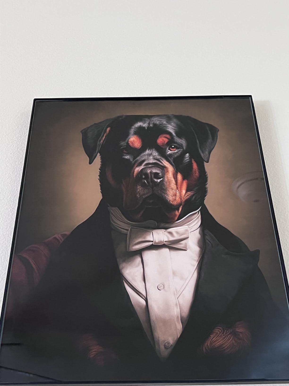 Lemur Vintage Portrait Poster Art Print, Classic Animals Wall Decor Home Art for Bedroom, Mancave, Living Room (Lemur, 16x20 inches + (Black Frame)) customer photo 2