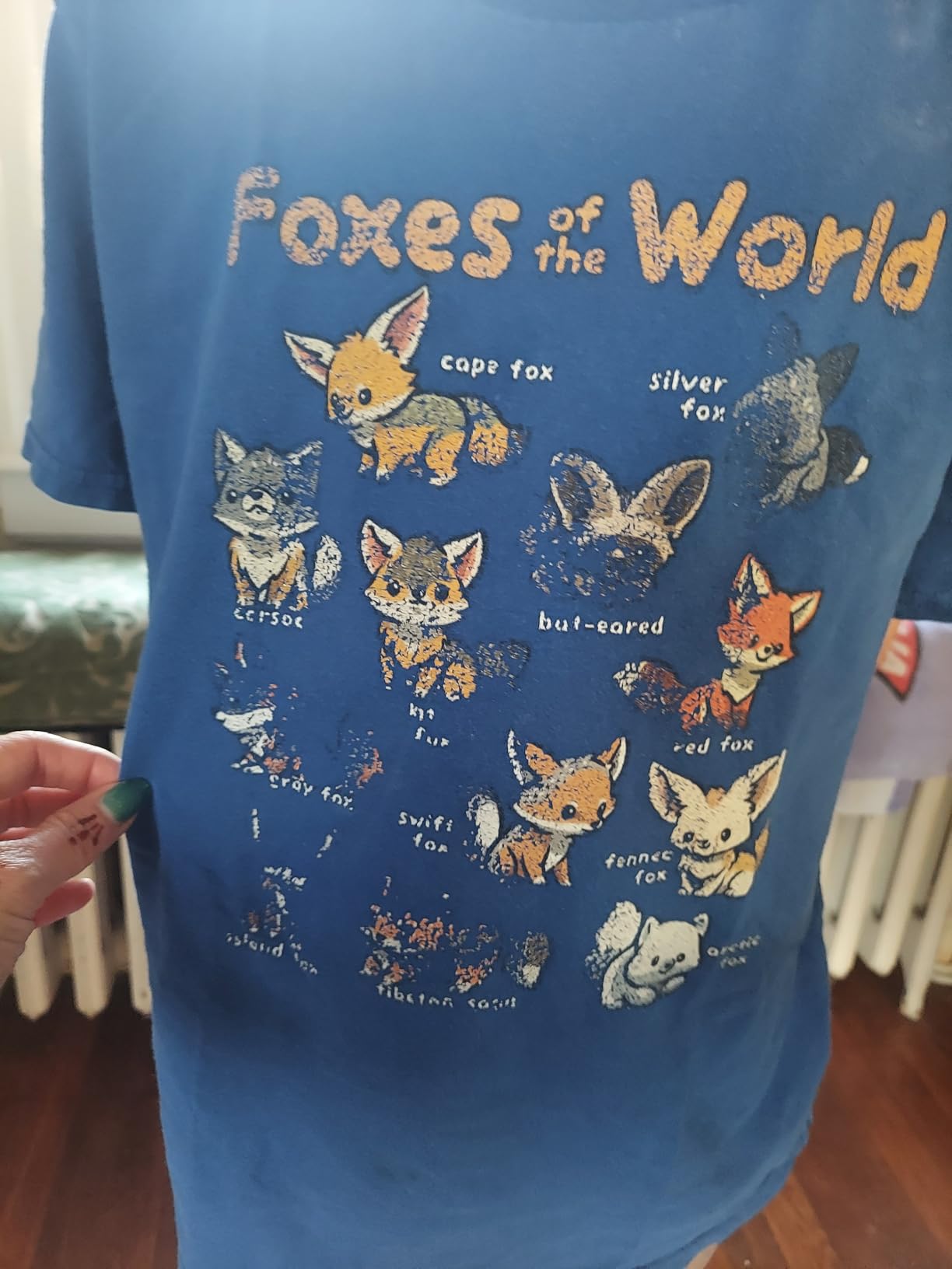 Kawaii Fox Animals of the World Educational Animal Fox Lover T-Shirt customer photo 1