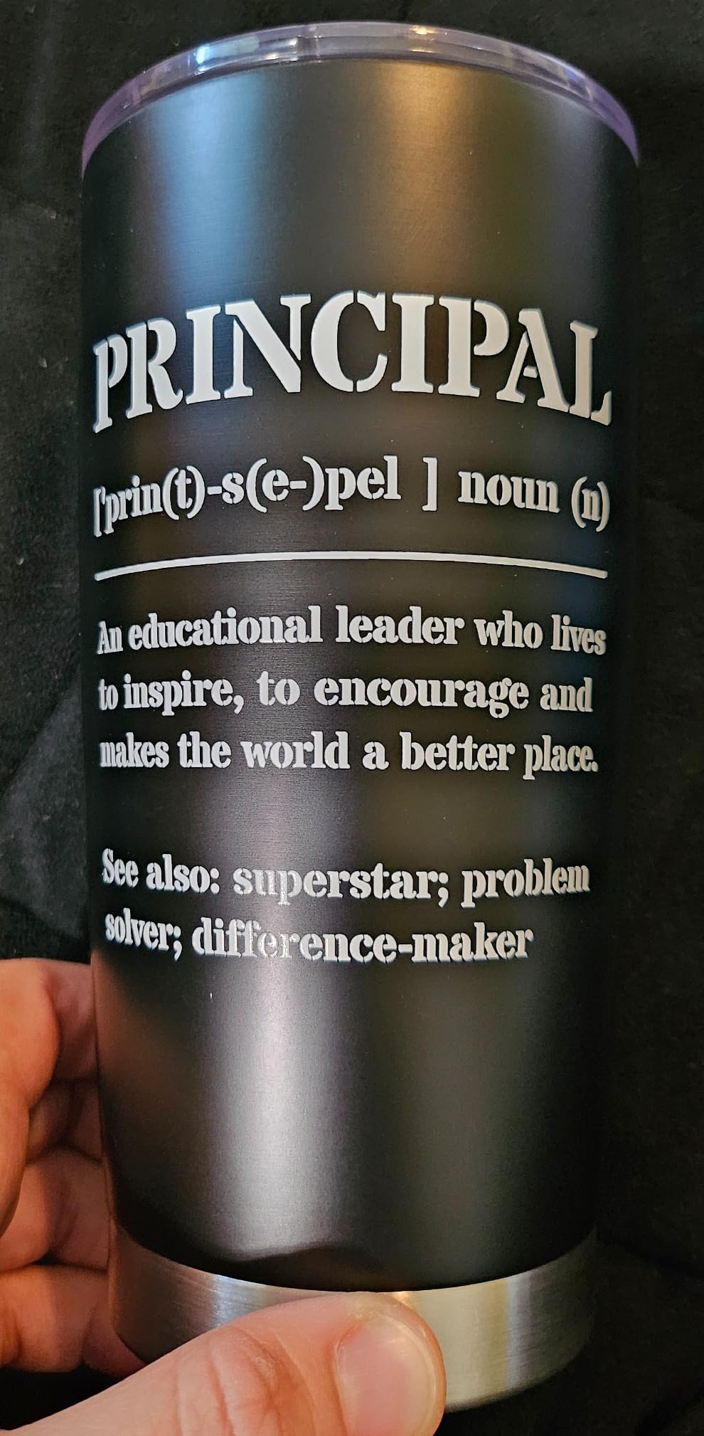 Principal Gifts, Principal Appreciation Gifts, 20oz Principal Tumbler, Principal Gifts for Women, Best Gift for Principal Day, Teacher Appreciation Day, Birthday, Retirement customer photo 2