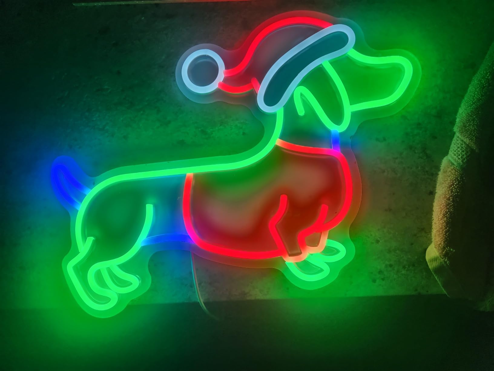 Cowboy Lizard Neon Sign Cool Animal LED Lights for Bedroom Man Cave Decor | Dimmable Reptile with Cowboy Hat LED Sign customer photo 2
