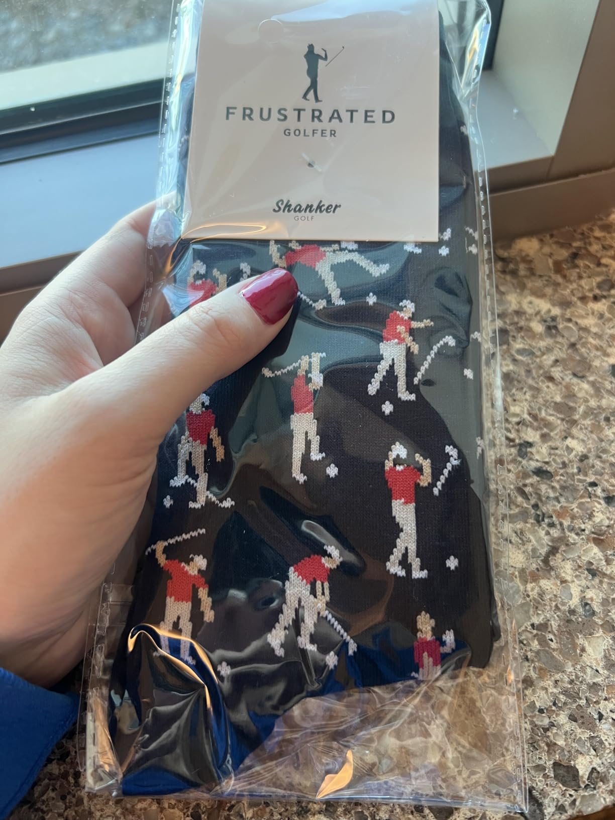 Shanker Golf Socks - Funny Angry Golfer Socks - Funny Golf Gift for Men customer photo 2