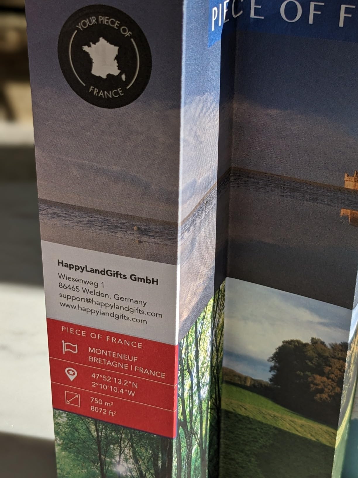 Irish Gifts for Men and Women | Real Piece of Ireland | Unusual Ireland Gifts | Blank Certificate to Write in The Name of Your Choice | Gifts of Ireland | Irish Christmas Gift customer photo 1