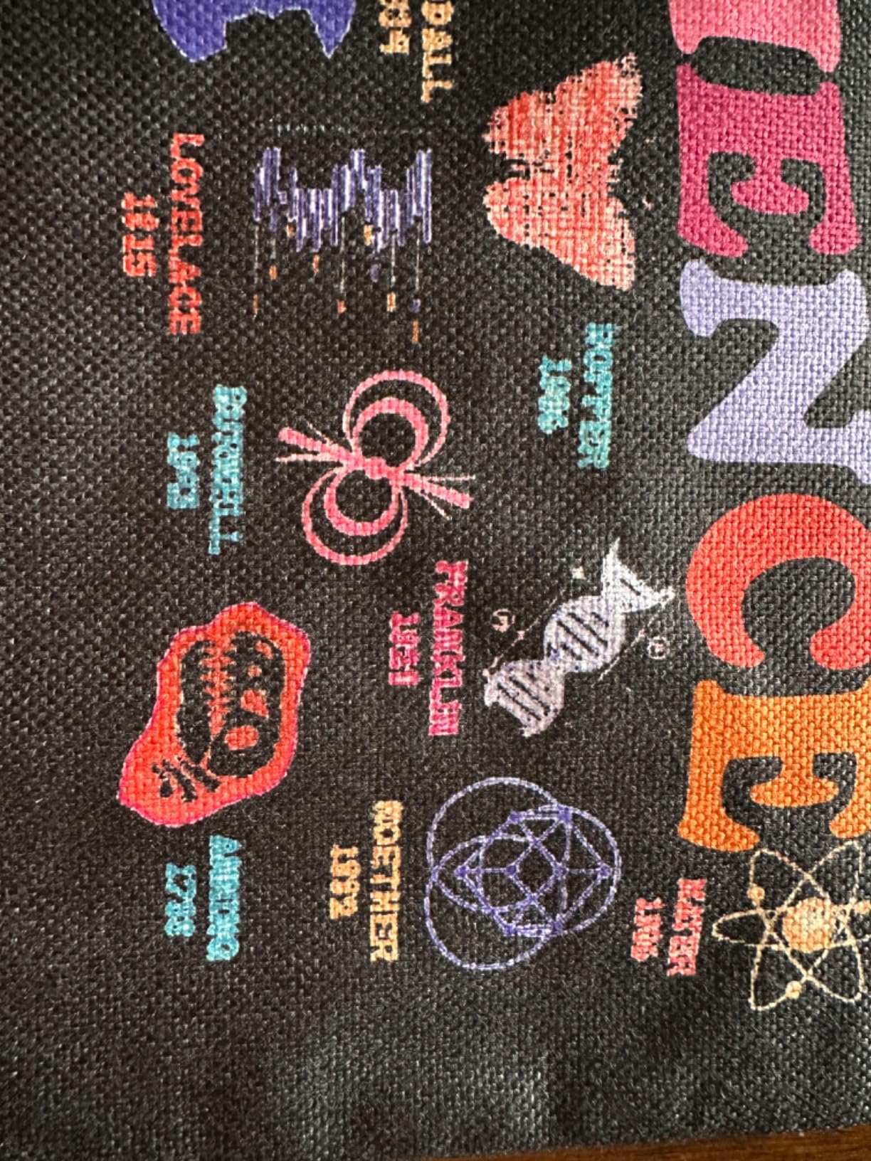 ENSIANTH Women in Science Tote Bag - Feminism Gift, STEM Education Gift, Women Scientist Shopping Bag customer photo 1
