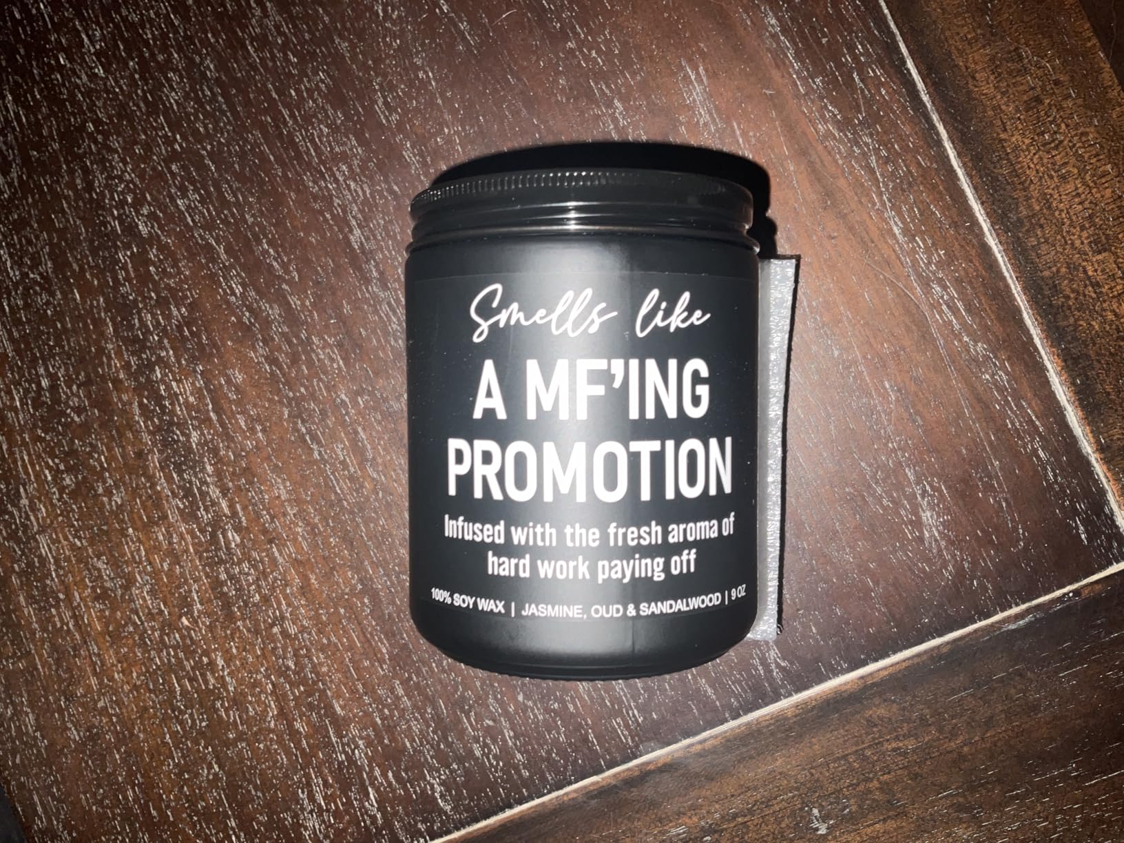 Younift Funny Scented Candles - Congratulations on Your Promotion, New Job Gifts for Women, Men - Job Decorations - 9 oz customer photo 1
