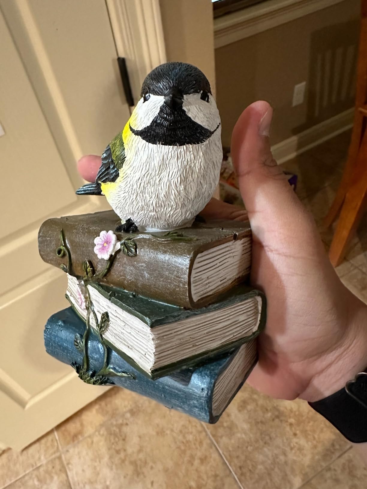 Outdoor Bird Statue for Garden Decoration 2 Small Birds Figurine for Home customer photo 1