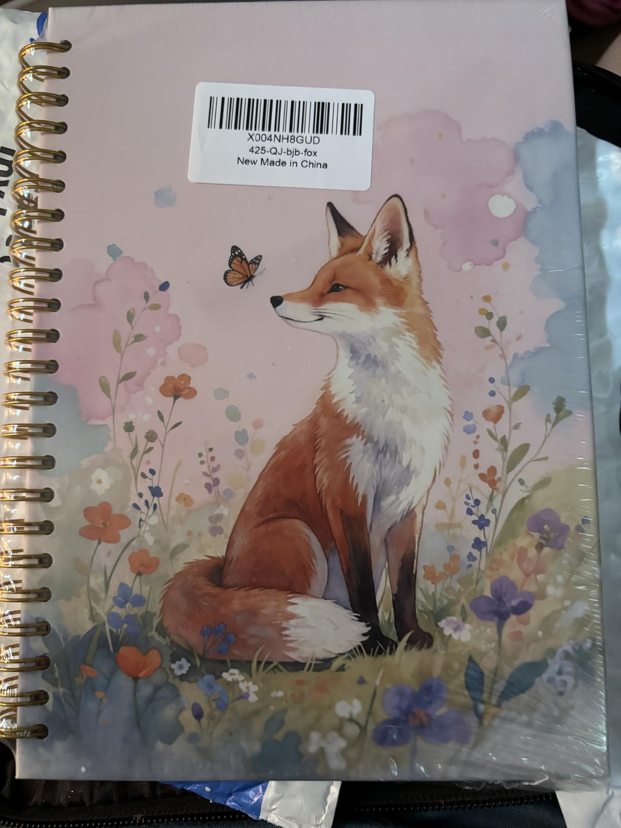 Fox Spiral Notebook Journal, Fox Gifts, Cute Notebooks for Women Girls Fox Lovers, College Ruled Hardcover Spiral Notebook Journal for Work Notes Journaling 5.5x8.3 customer photo 1
