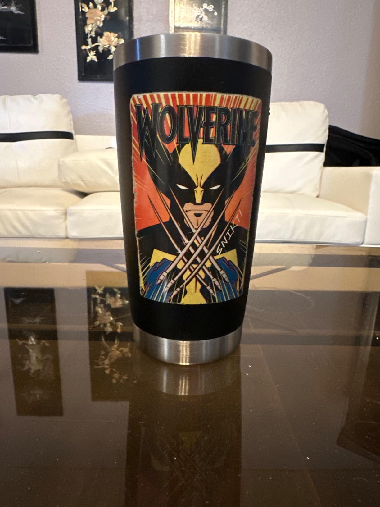 Marvel Studios X-Men '97 Wolverine Claws Snikt Retro Vintage Stainless Steel Insulated Tumbler customer photo 1