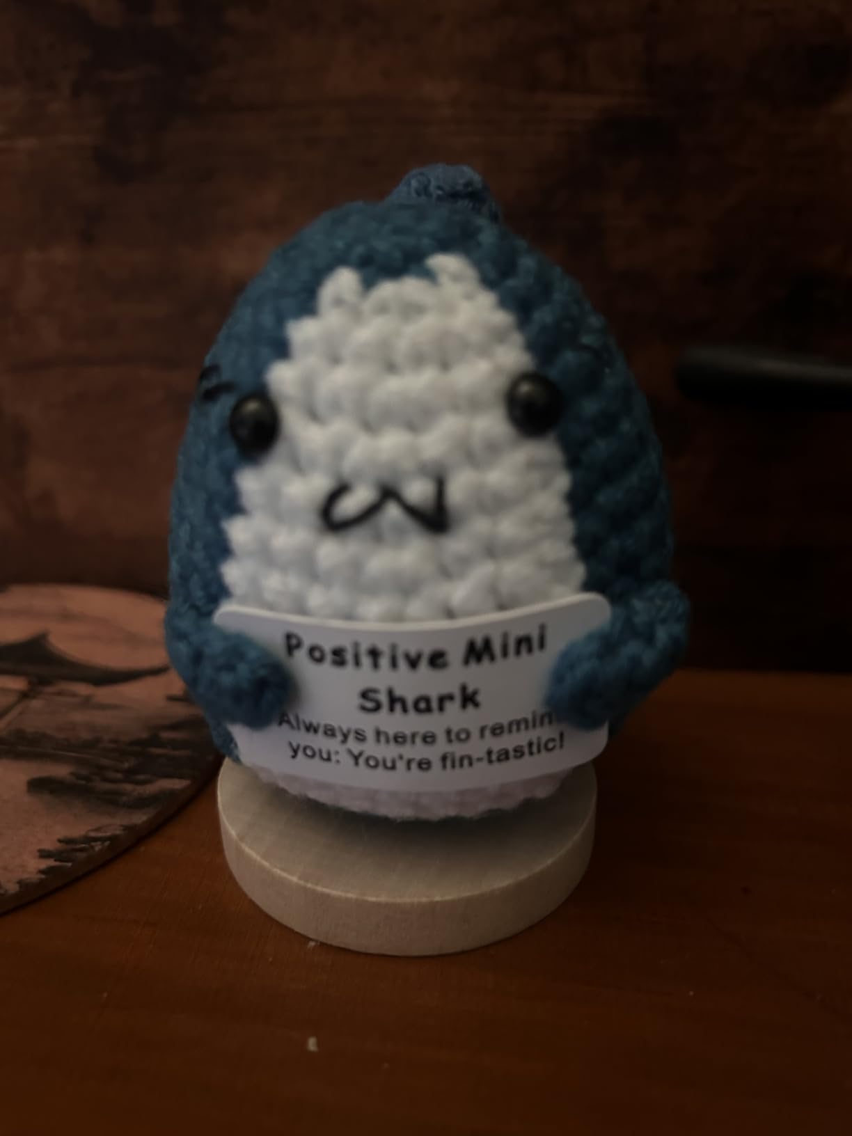 Positive Animals Crochet Shark Gift - Mini Emotional Shark Plush | Cute Encouragement Gift customer photo 1