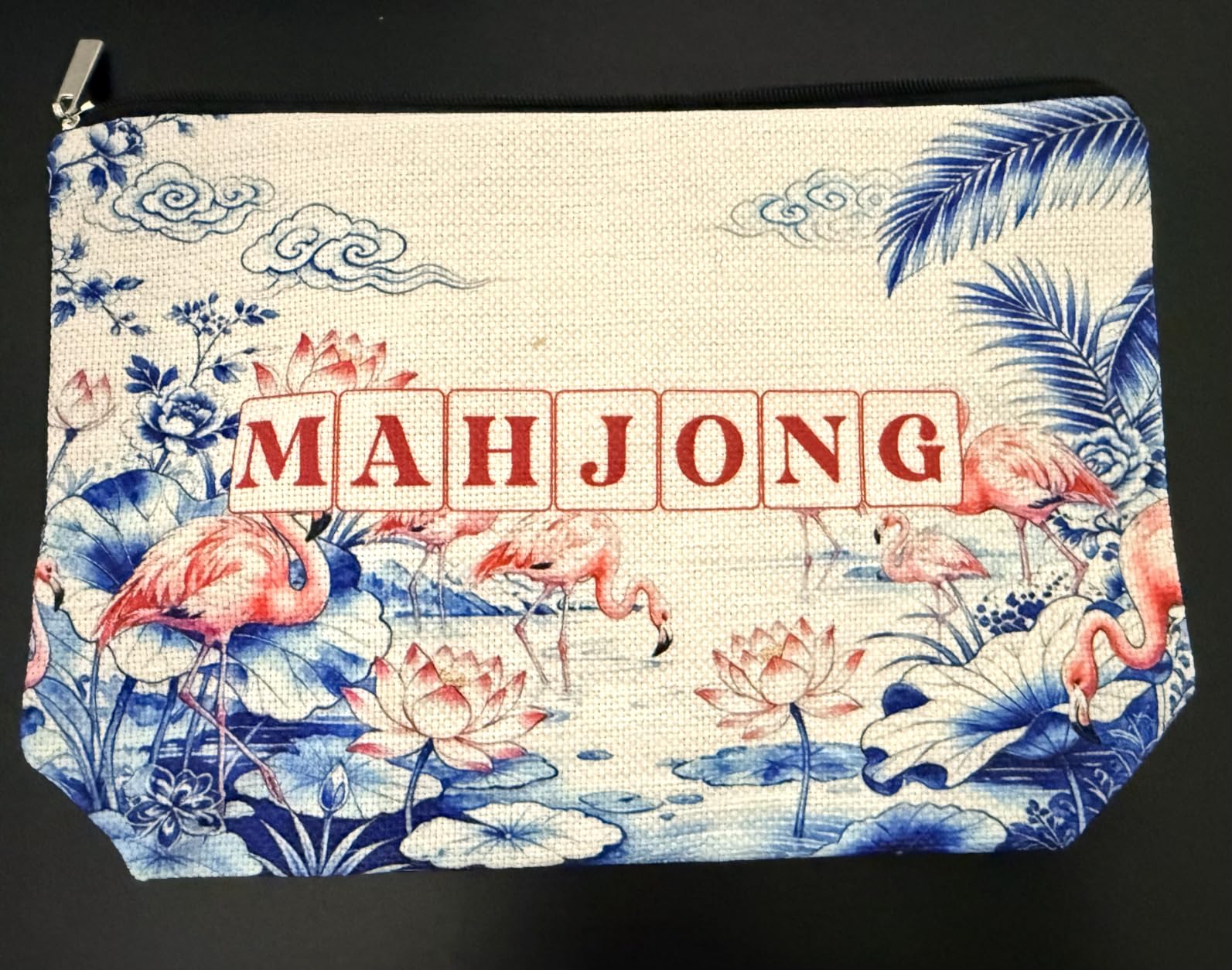 Flamingo Makeup Bag, Pink Flamingo Cosmetic Bag | Flamingo Bird Animal Lover Gifts for Women Mom, Flamingo Themed Funny Toiletry Bag Graduation Birthday Gift customer photo 1