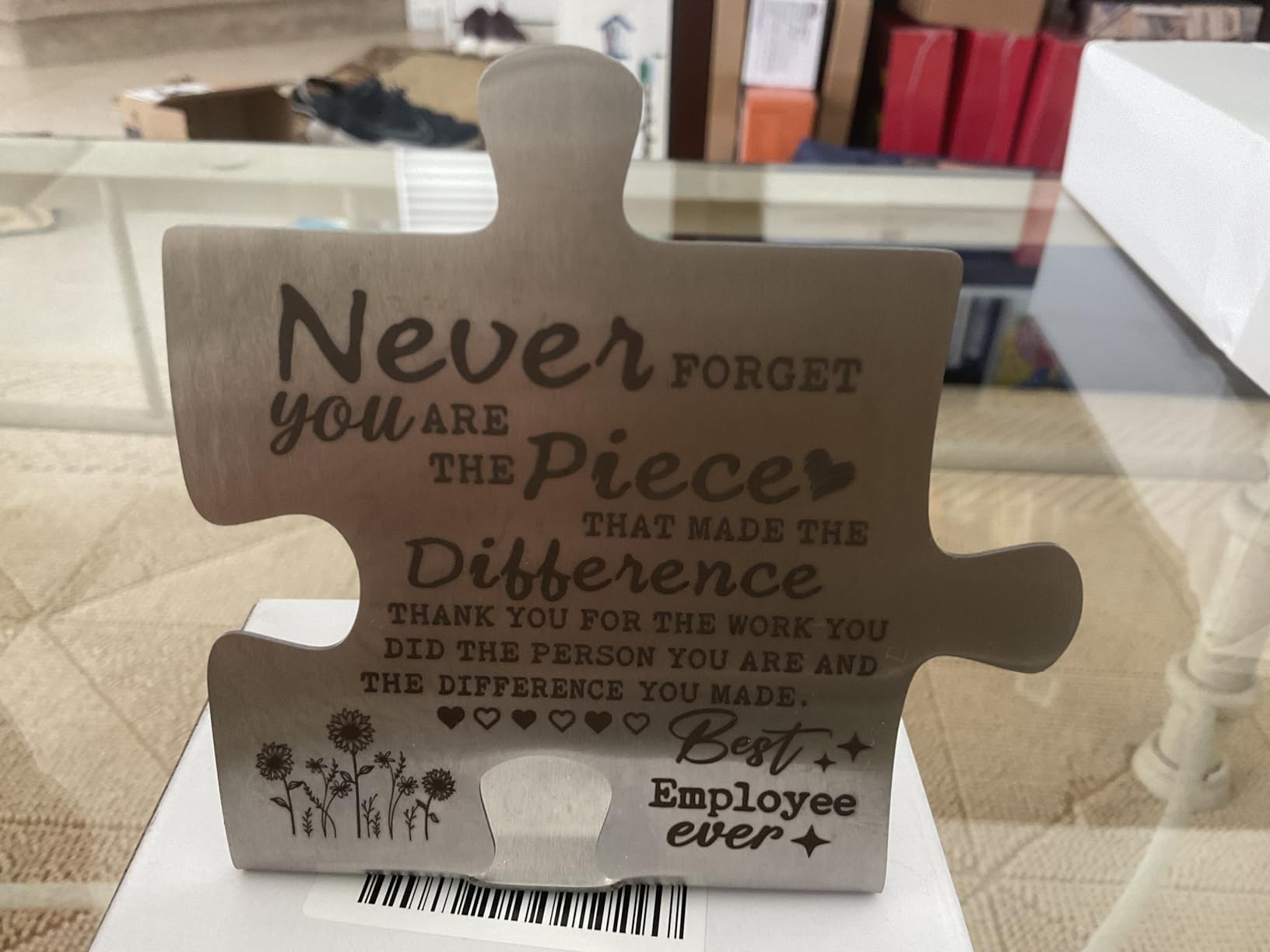 Principal Gifts, Principal Appreciation Gift, Retirement Thank You Plaque | Principal Retirement Gifts | Gift for Principals | Thank You Gift for Principal Day, Inspirational School Office Decor customer photo 1