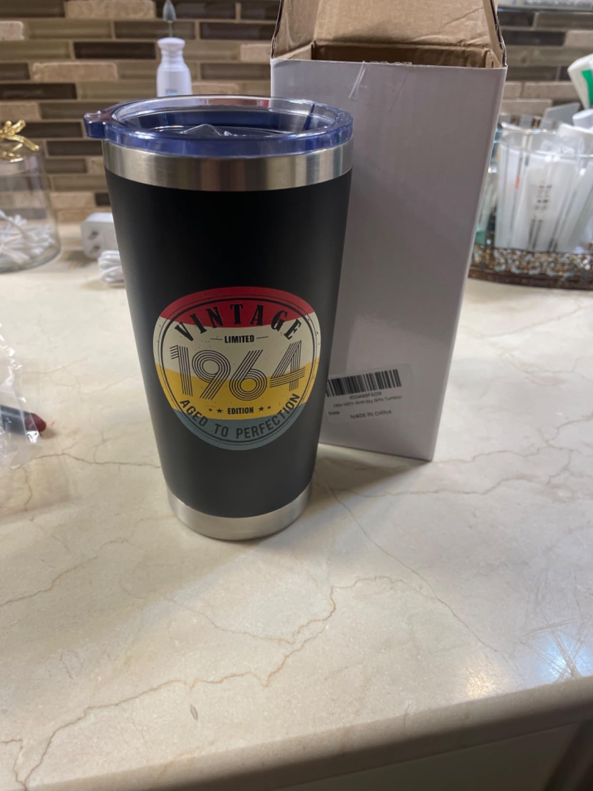 70th Birthday Gifts for Women Men - 1956 70th Birthday Decorations Gifts Ideas for Her Him - 70 Year Old Birthday Gift for Men Women Turning 70 Gift Ideas - 20oz Stainless Steel Tumbler customer photo 2