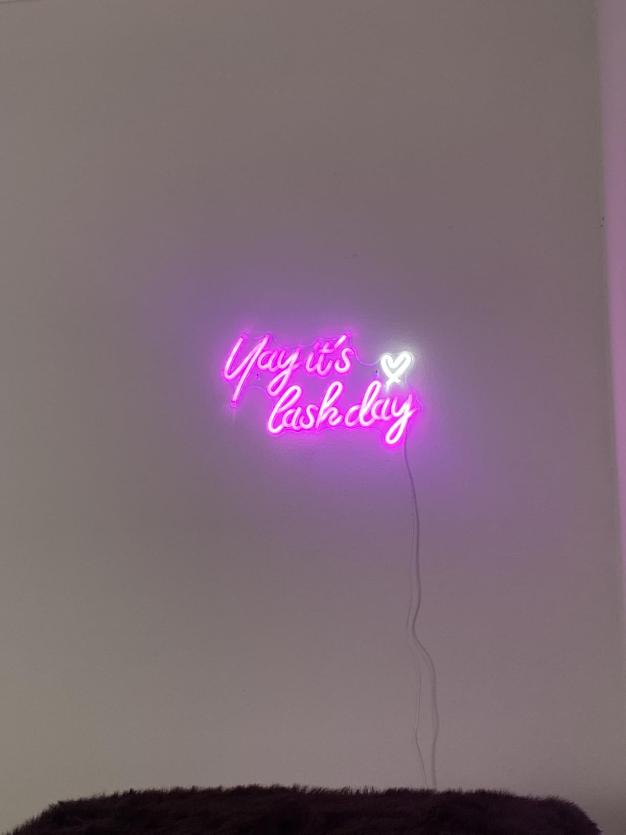 Kavaas Yay It's Nail Day Neon Sign - Neon Sign for Salon Bar, Beauty Room, Bedroom - Great Gift for Nail Tech Girls, Christmas, Birthday customer photo 2