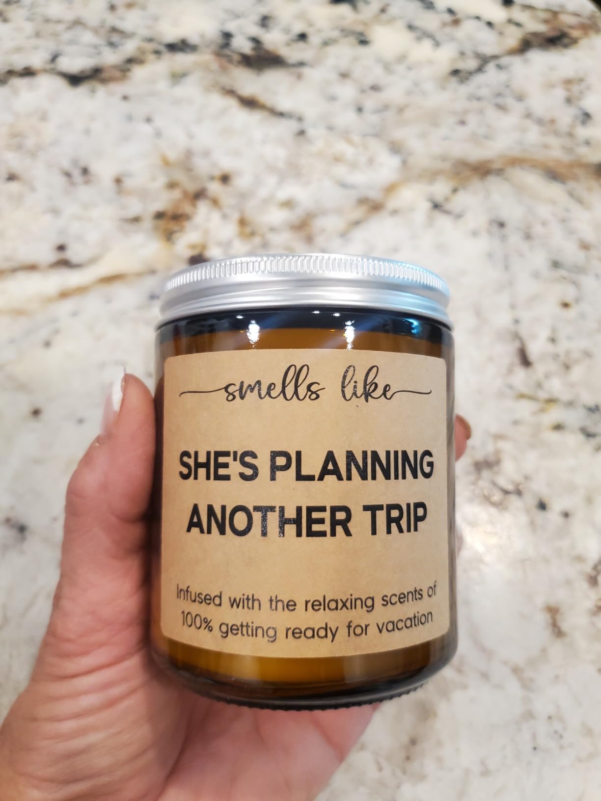 LEADO Travel Candle, Travel Gifts for Women, Traveling, Gifts for Travelers | Cool Gifts for People Who Travel, Girls Trip, Funny Christmas, Birthday Gifts Ideas for Travelers Women, Mom, Couple, Her customer photo 1
