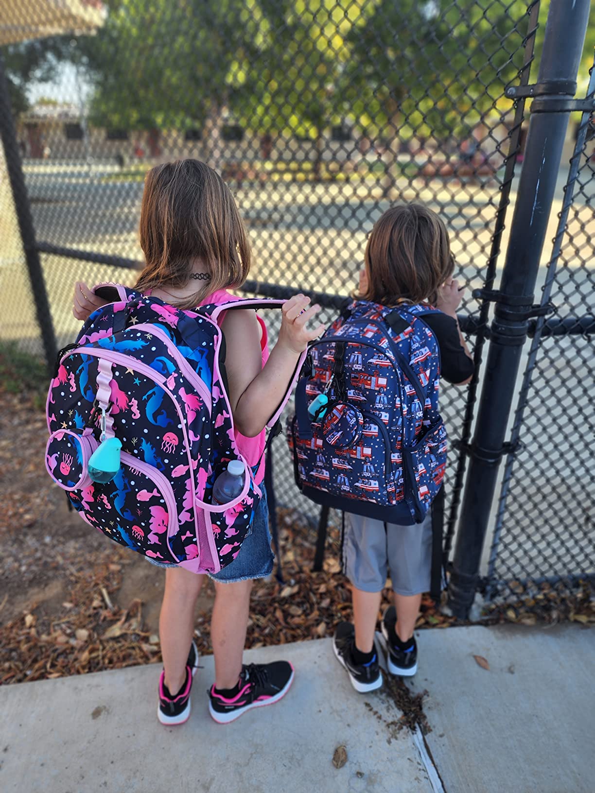 Kids Backpack for Girls Cheetah Backpack Kids Elementary School Backpack for Girls Ages 6-8 Kid Bookbag 17 Inch with Chest Strap, Colorful customer photo 2