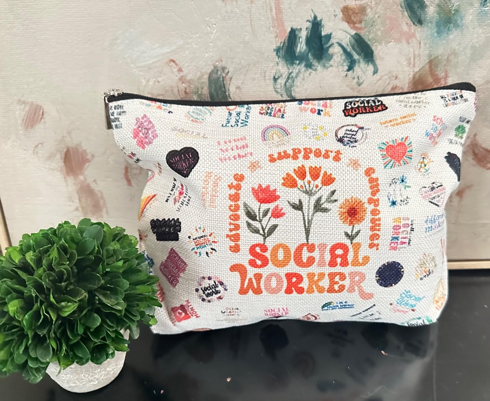 Respiratory Therapist Gifts Makeup Bag Respiratory Therapist Gifts RT Gift for Women Work Adult Humor Employee Pulmonology Nurse Coworker Graduation Birthday customer photo 1