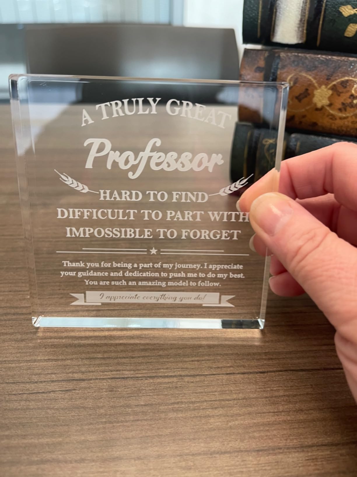 Professor Gifts, Thank You Appreciation Gift for Professor - Plaque Decor customer photo 2