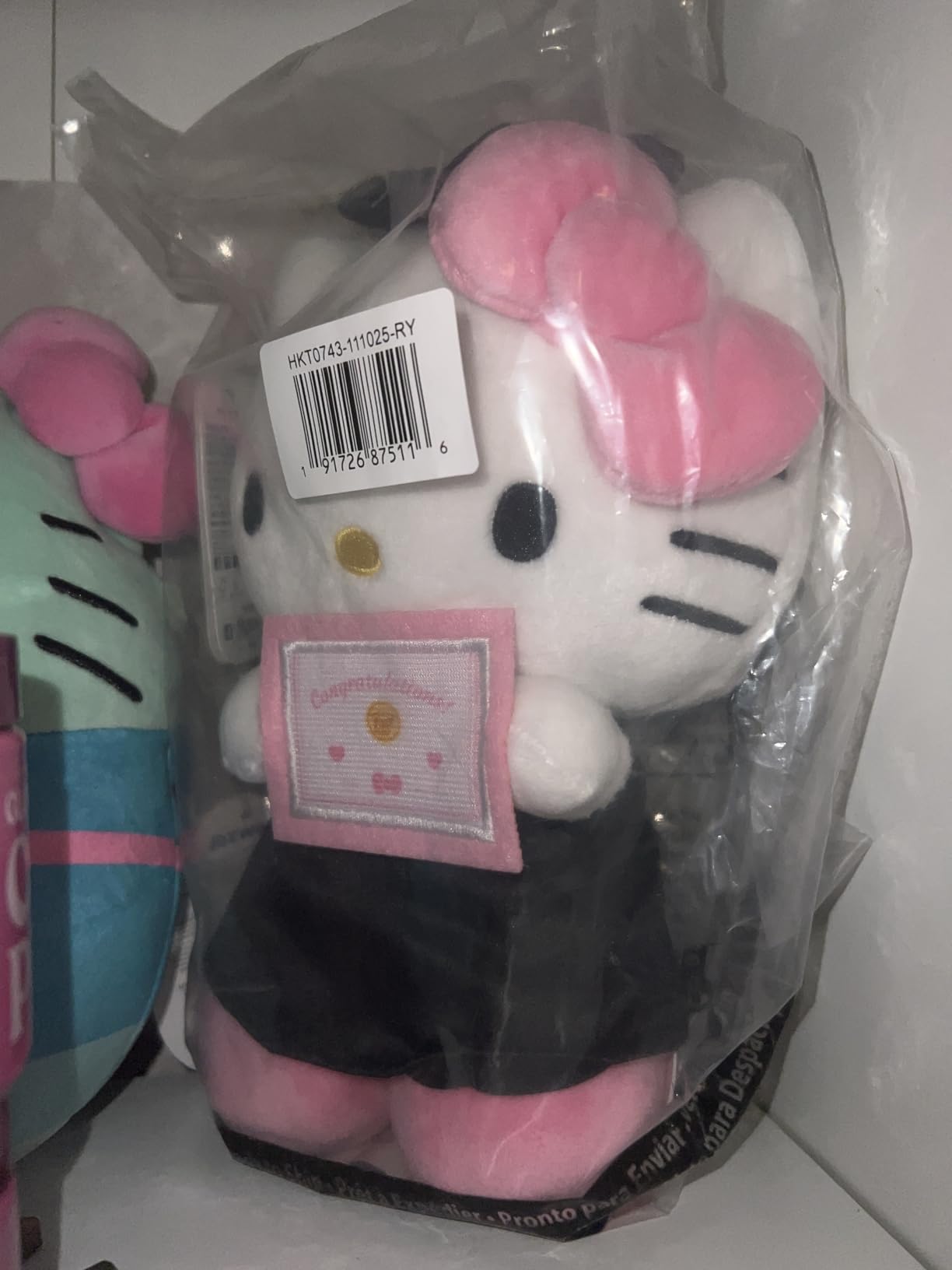 Jazwares Hello Kitty and Friends, 8-Inch Graduation Hello Kitty Plush - Officially Licensed Sanrio Product from Ages 6+ customer photo 1