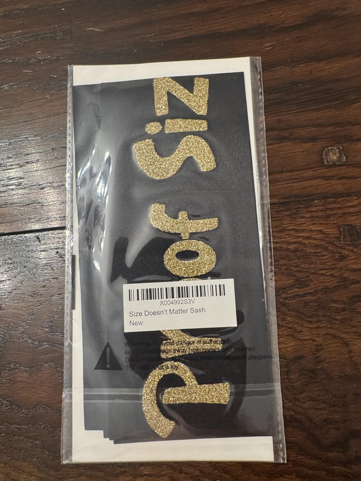 Sterling James Co. Size Doesnt Matter Groom Sash - Bachelor Party Sash for Him customer photo 1