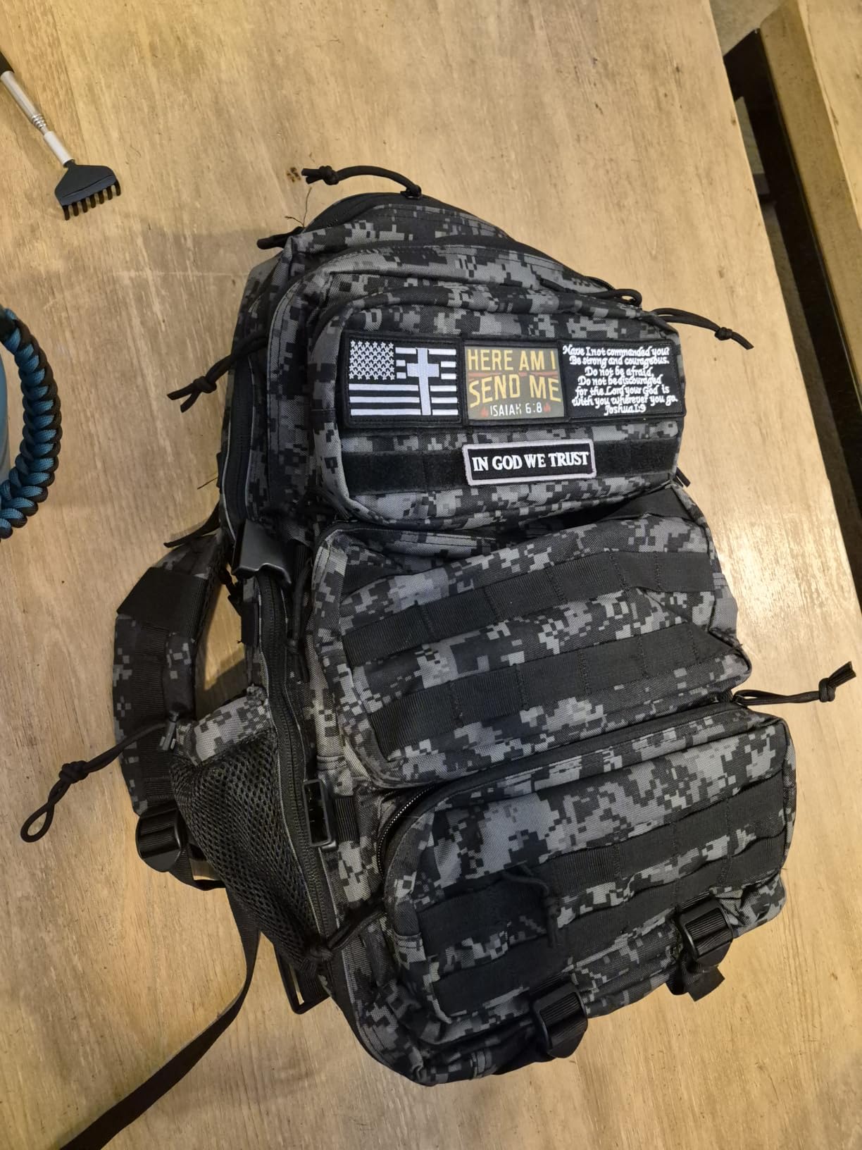 50L Military Tactical Backpack Large Day Backpack for Men Molle Army 3 Days Assault Pack Bug Out Bag Water Resistant and Heavy Duty Hiking Treeking Rucksack - Black customer photo 1