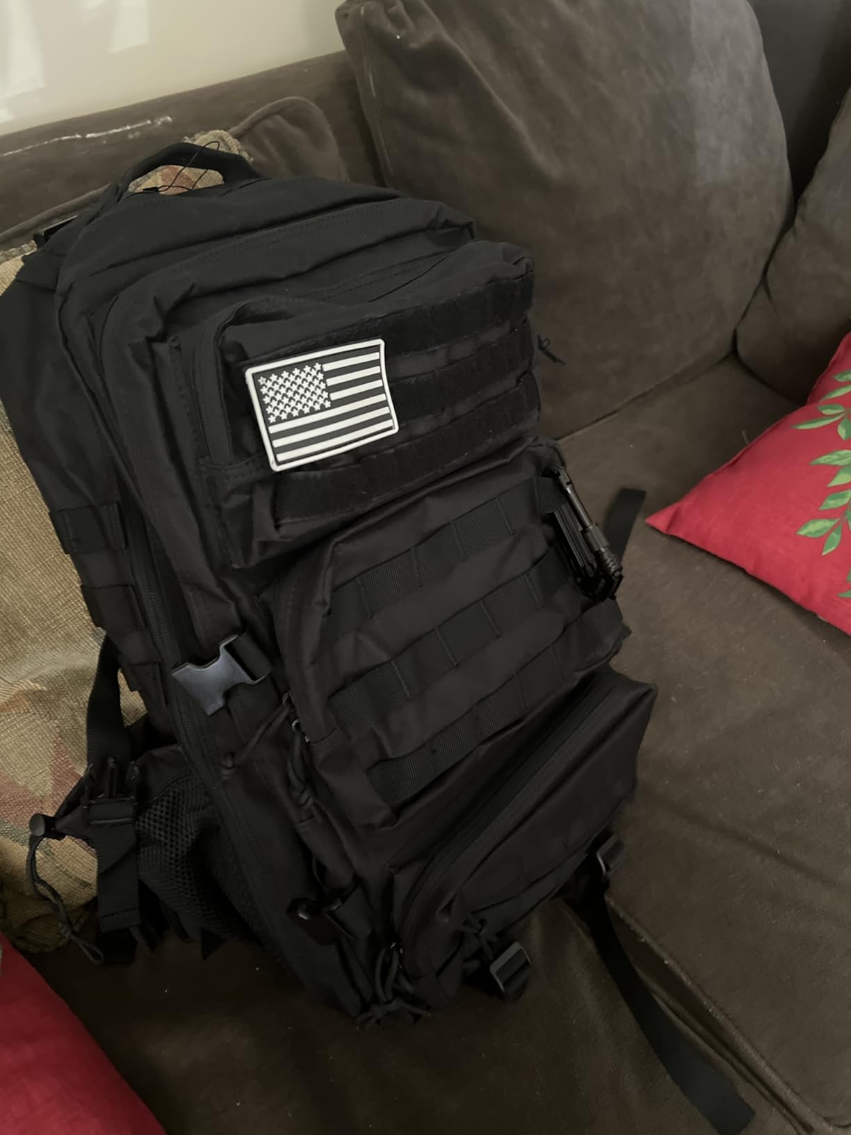 50L Military Tactical Backpack Large Day Backpack for Men Molle Army 3 Days Assault Pack Bug Out Bag Water Resistant and Heavy Duty Hiking Treeking Rucksack - Black customer photo 2