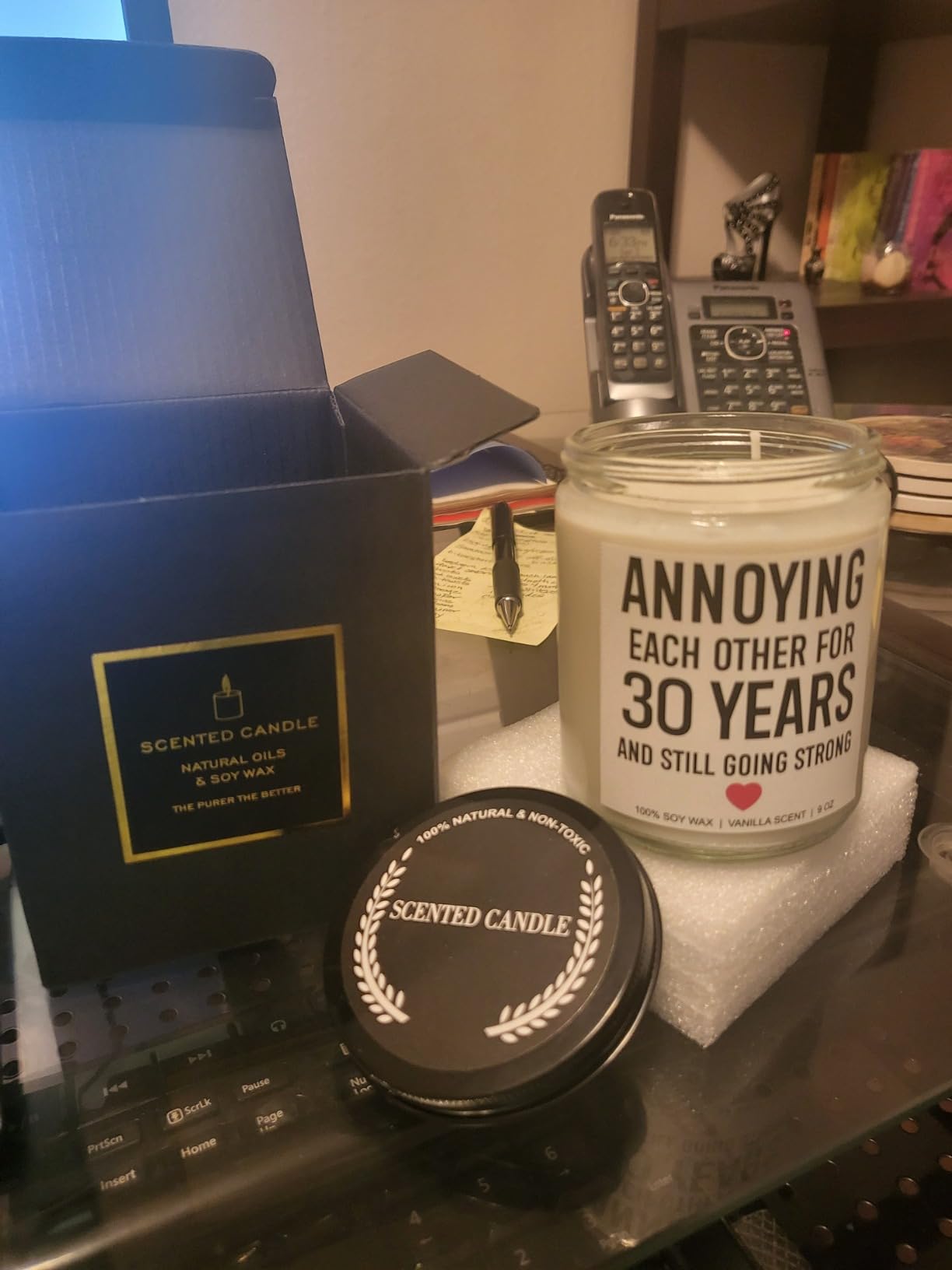 Younift Funny 30 Years Candle, 30th Anniversary Decorations, 30th Anniversary, Gifts for Husband, Wife, Couples, Parents, Friends, Men, Women, 30 Year Wedding Anniv. Pearl Presents for Him, Her customer photo 1