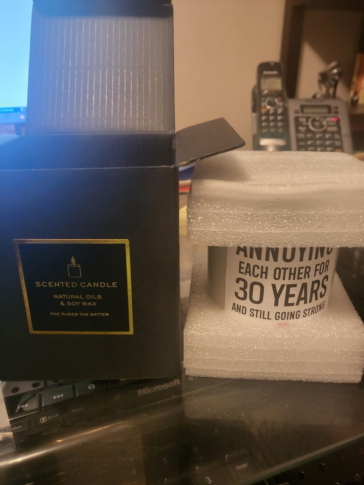 Younift Funny 30 Years Candle, 30th Anniversary Decorations, 30th Anniversary, Gifts for Husband, Wife, Couples, Parents, Friends, Men, Women, 30 Year Wedding Anniv. Pearl Presents for Him, Her customer photo 2